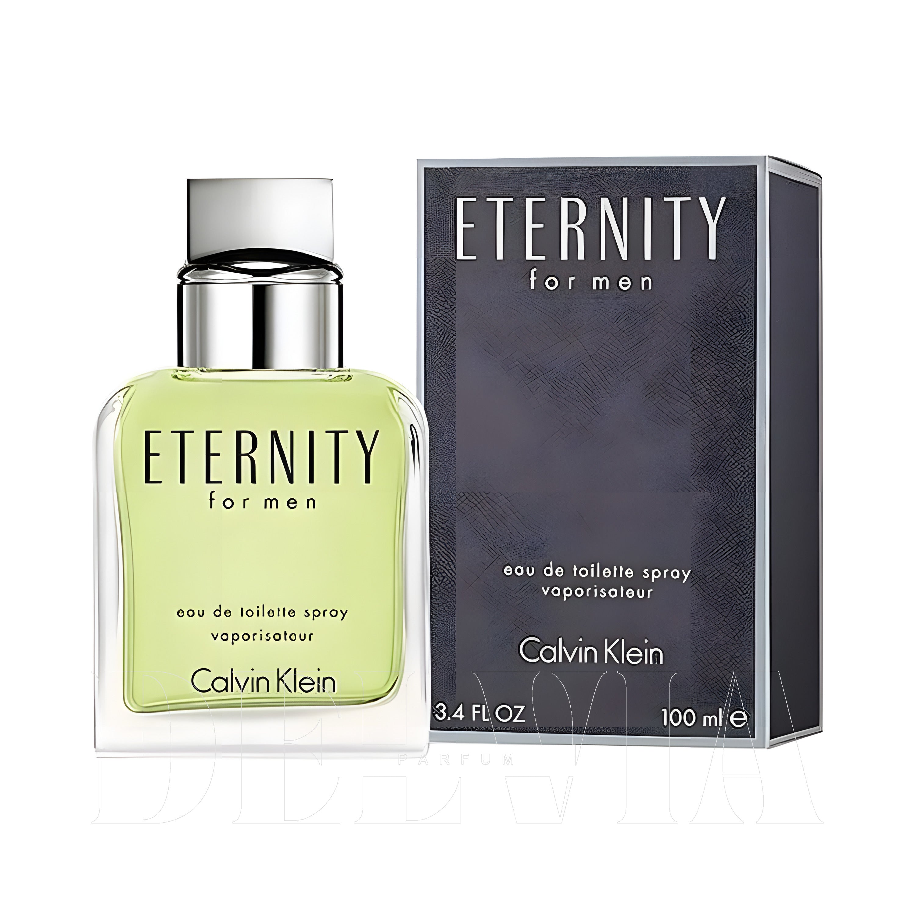 Calvin Klein Eternity 1 ml dekant parfüm — kutu ve şişe görseli