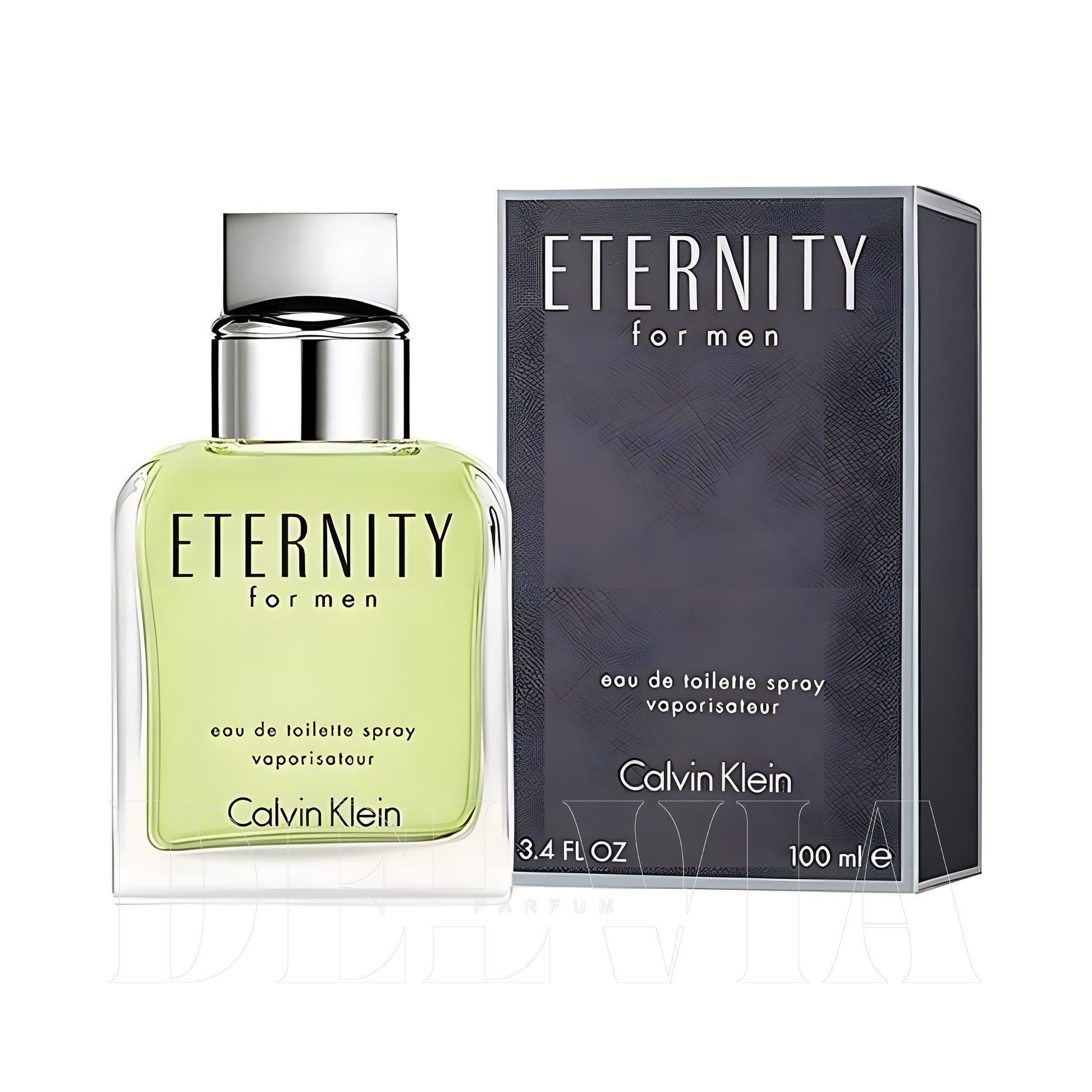 Calvin Klein Eternity 2 ml dekant parfüm — kutu ve şişe görseli
