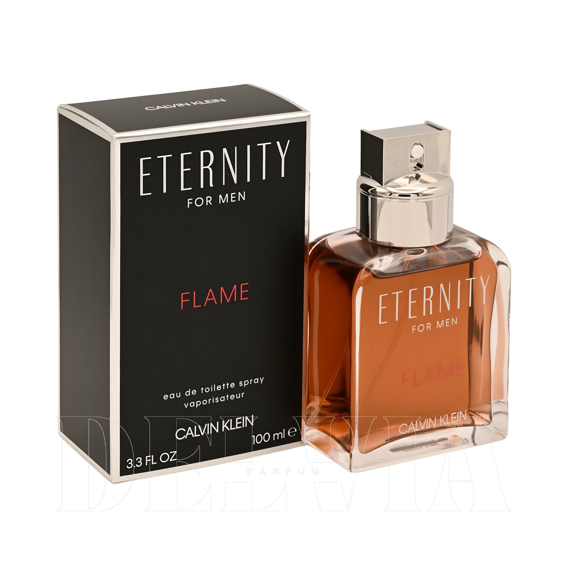 Calvin Klein Eternity Flame 5 ml dekant parfüm — kutu ve şişe görseli