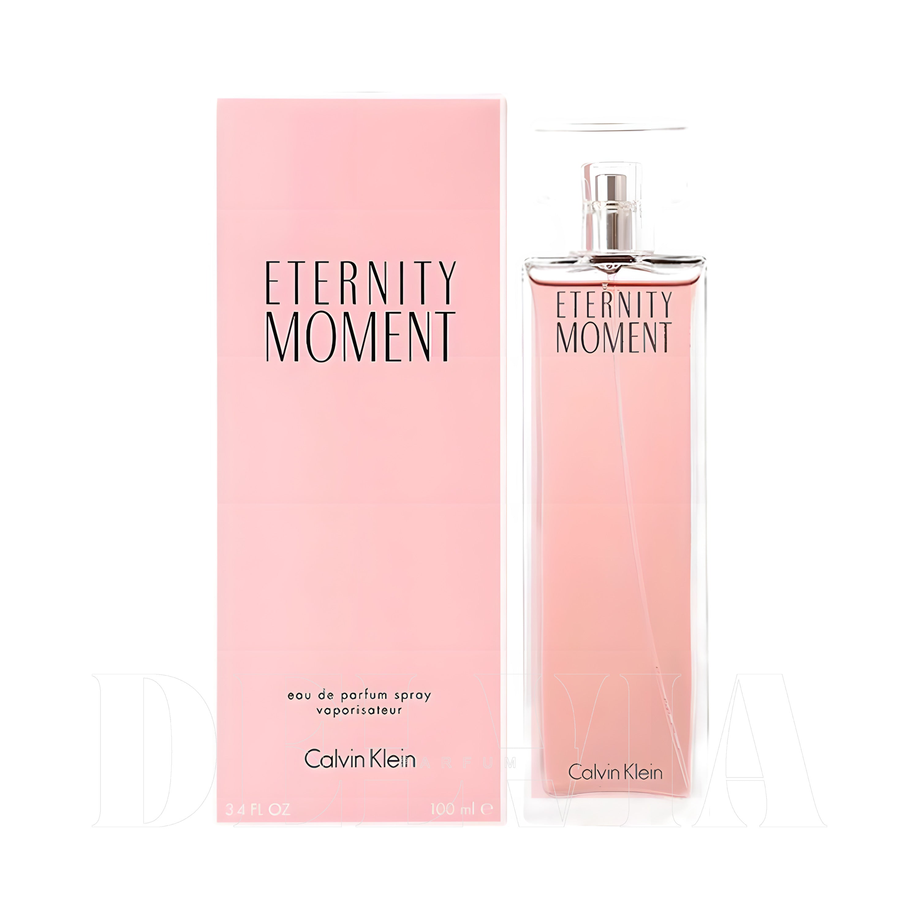 Calvin Klein Eternity Moment 8 ml dekant parfüm — kutu ve şişe görseli