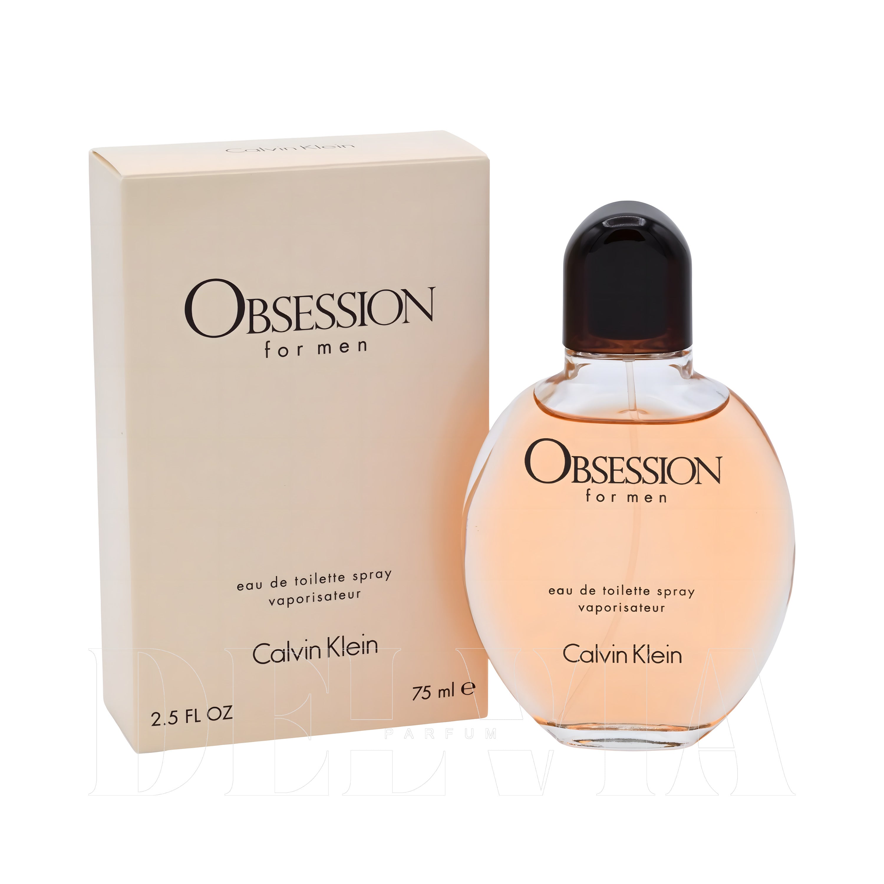 Calvin Klein Obsession 2 ml dekant parfüm — kutu ve şişe görseli