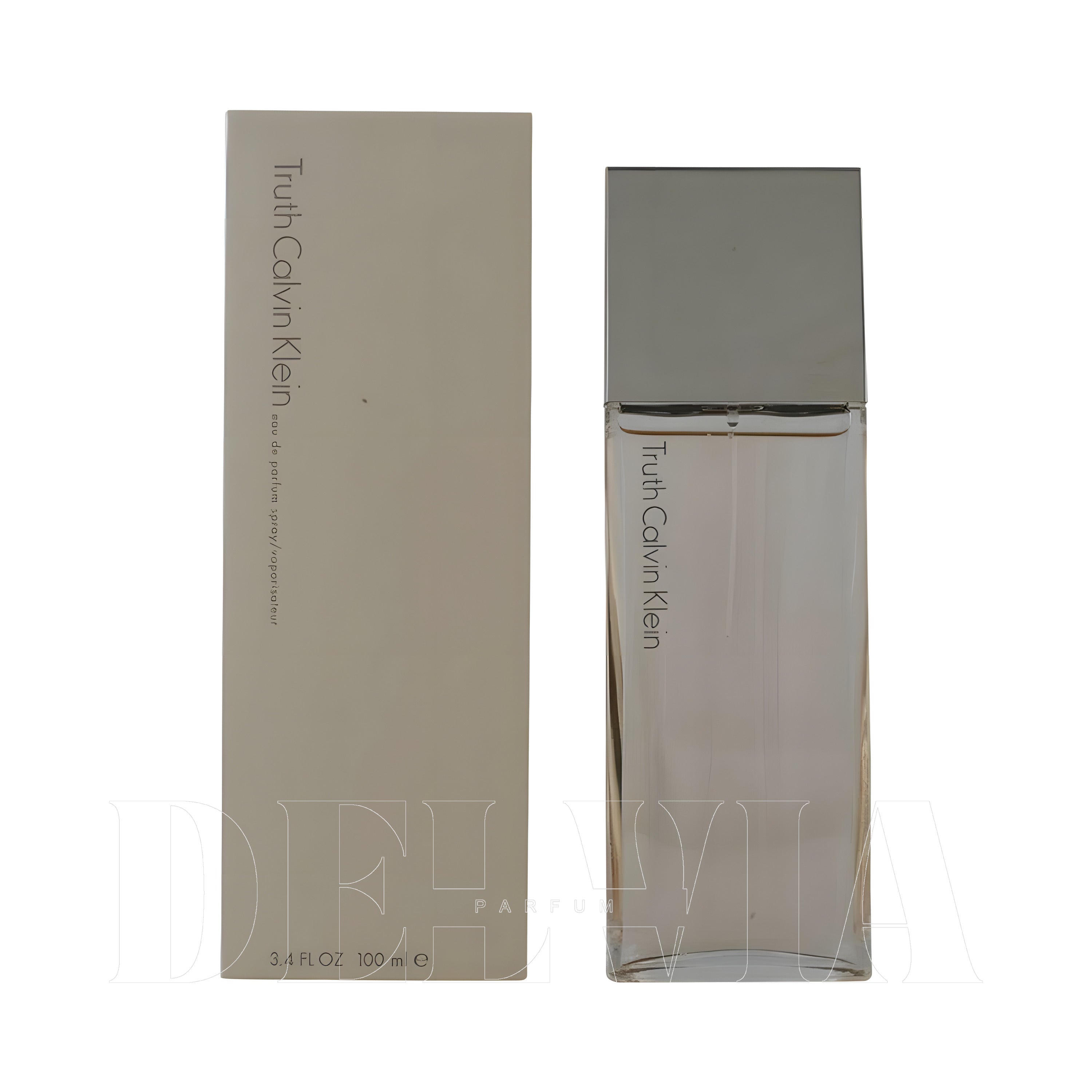Calvin Klein Truth 8 ml dekant parfüm — kutu ve şişe görseli