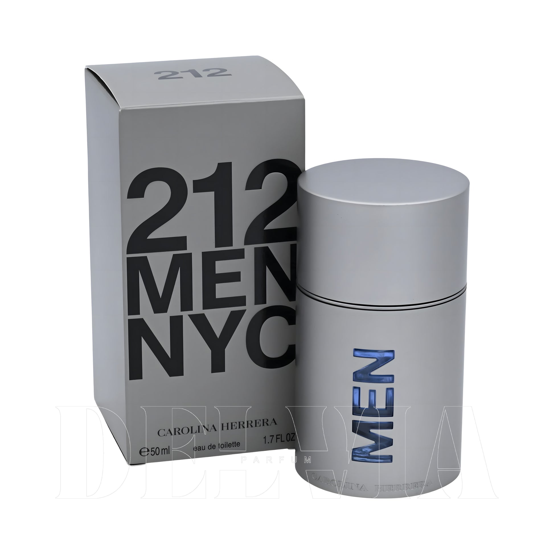 Carolina Herrera 212 Men 8 ml dekant parfüm — kutu ve şişe görseli