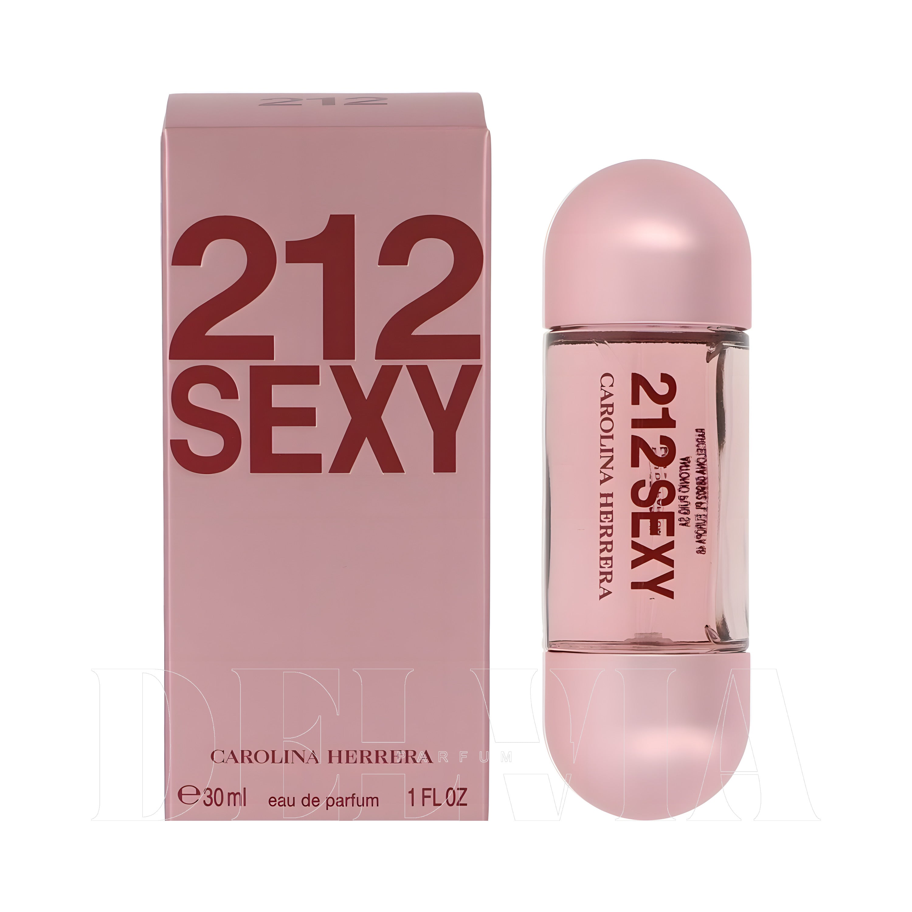 Carolina Herrera 212 Sexy 2 ml dekant parfüm — kutu ve şişe görseli