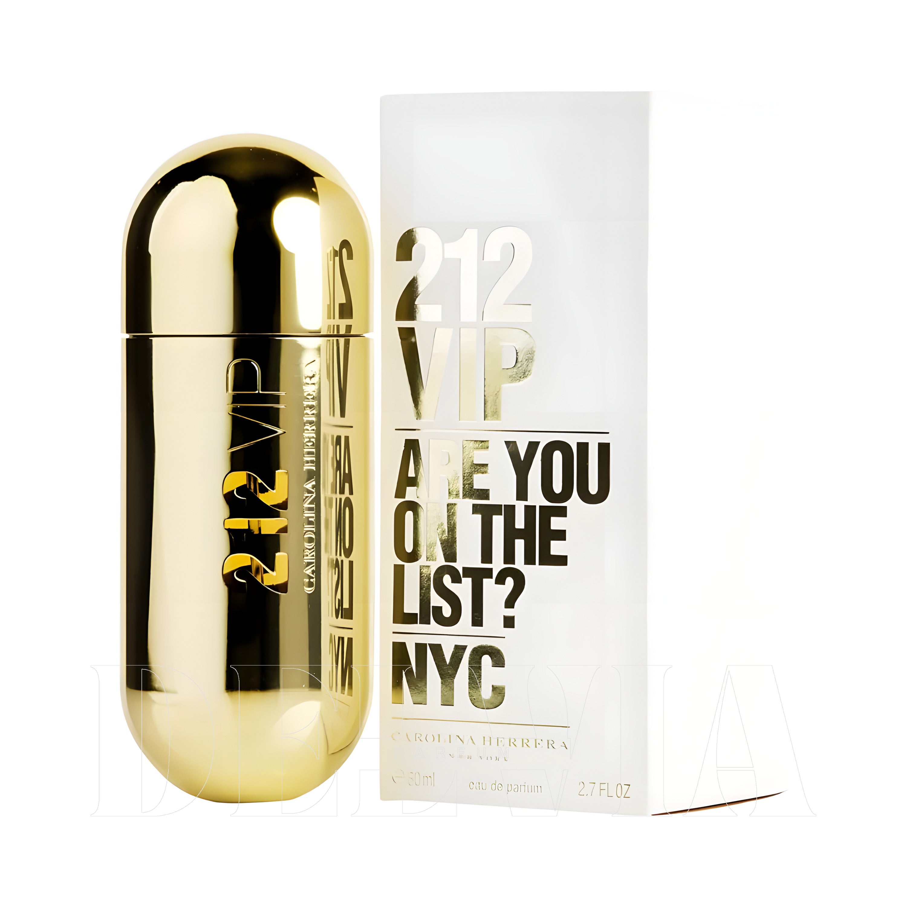 Carolina Herrera 212 Vip 20 ml dekant parfüm — kutu ve şişe görseli
