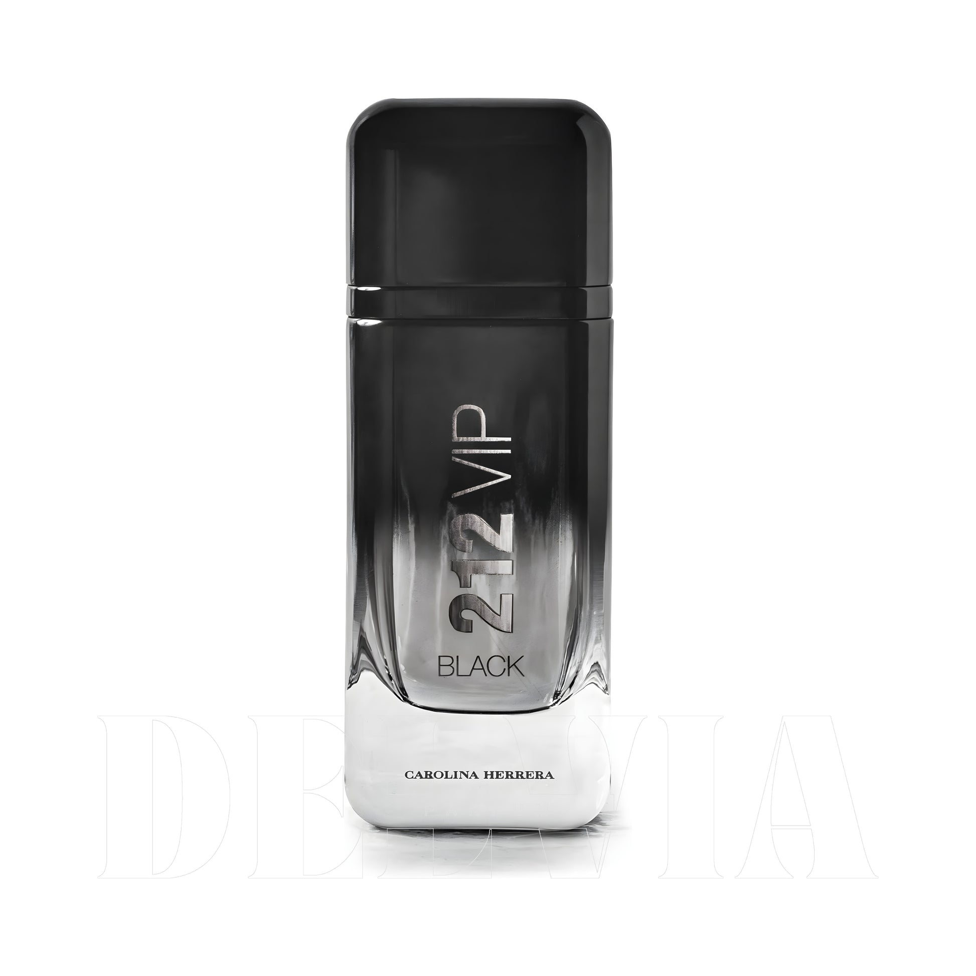 Carolina Herrera 212 Vip Men Black 2 ml dekant parfüm — kutu ve şişe görseli