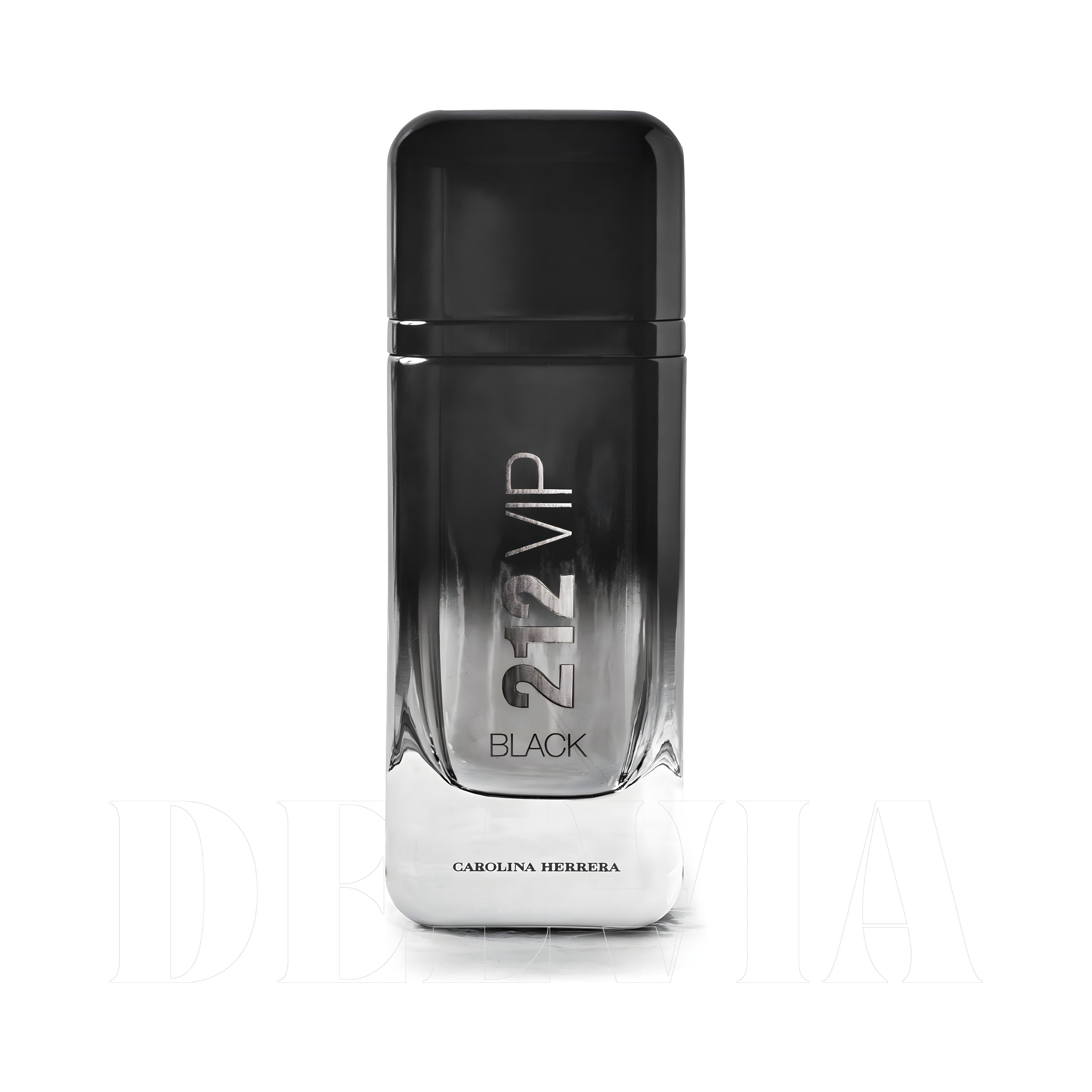 Carolina Herrera 212 Vip Men Black 2 ml dekant parfüm — kutu ve şişe görseli