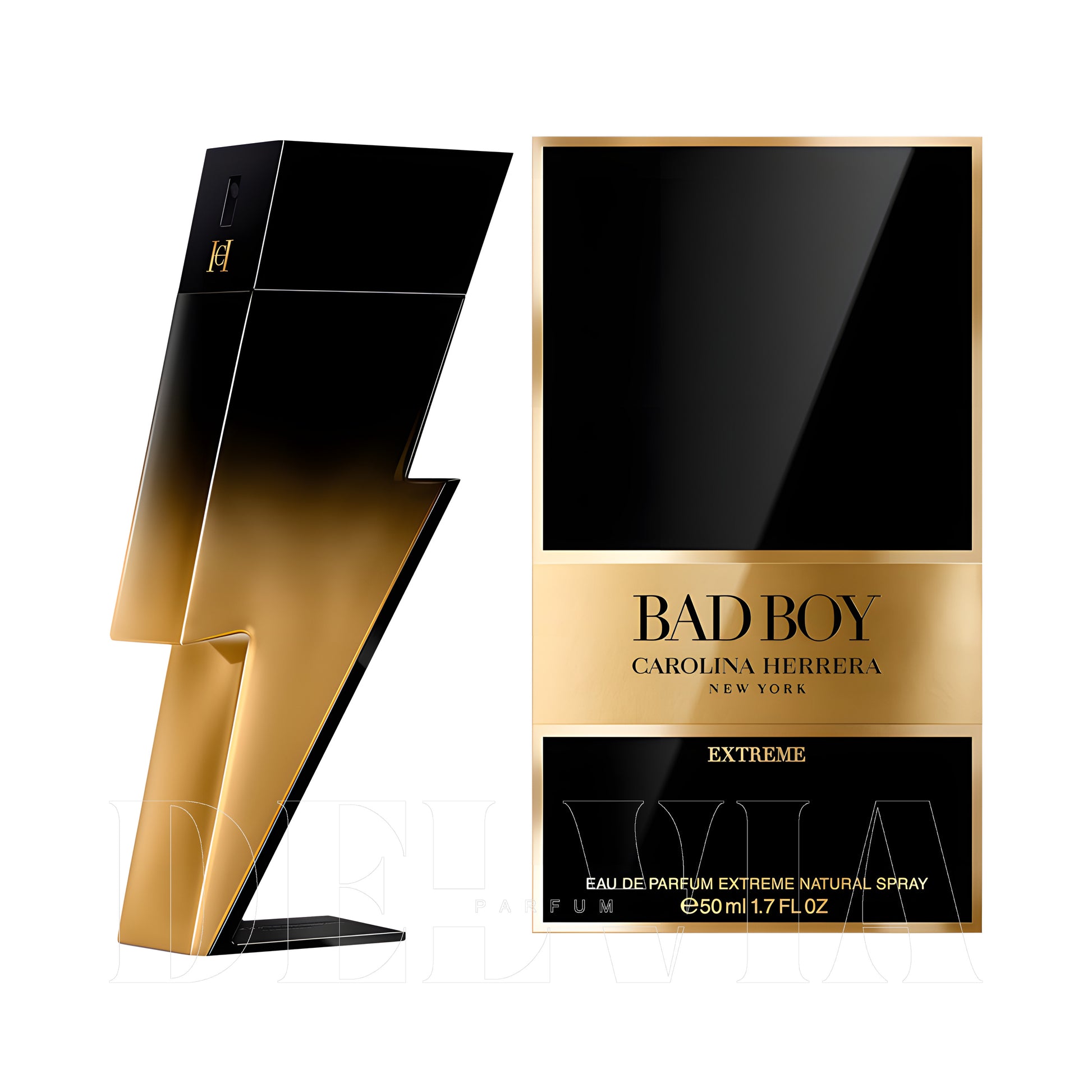 Carolina Herrera Bad Boy Extreme 8 ml dekant parfüm — şişe görseli
