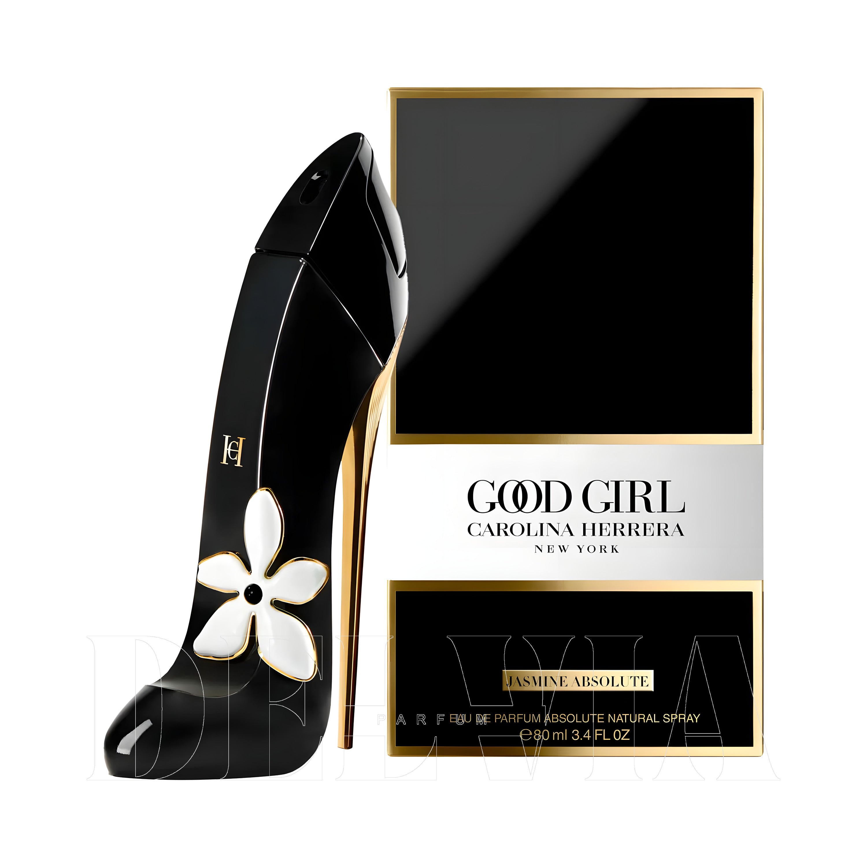 Carolina Herrera Good Girl Jasmine Absolute Katı Parfum — kutu ve şişe görseli