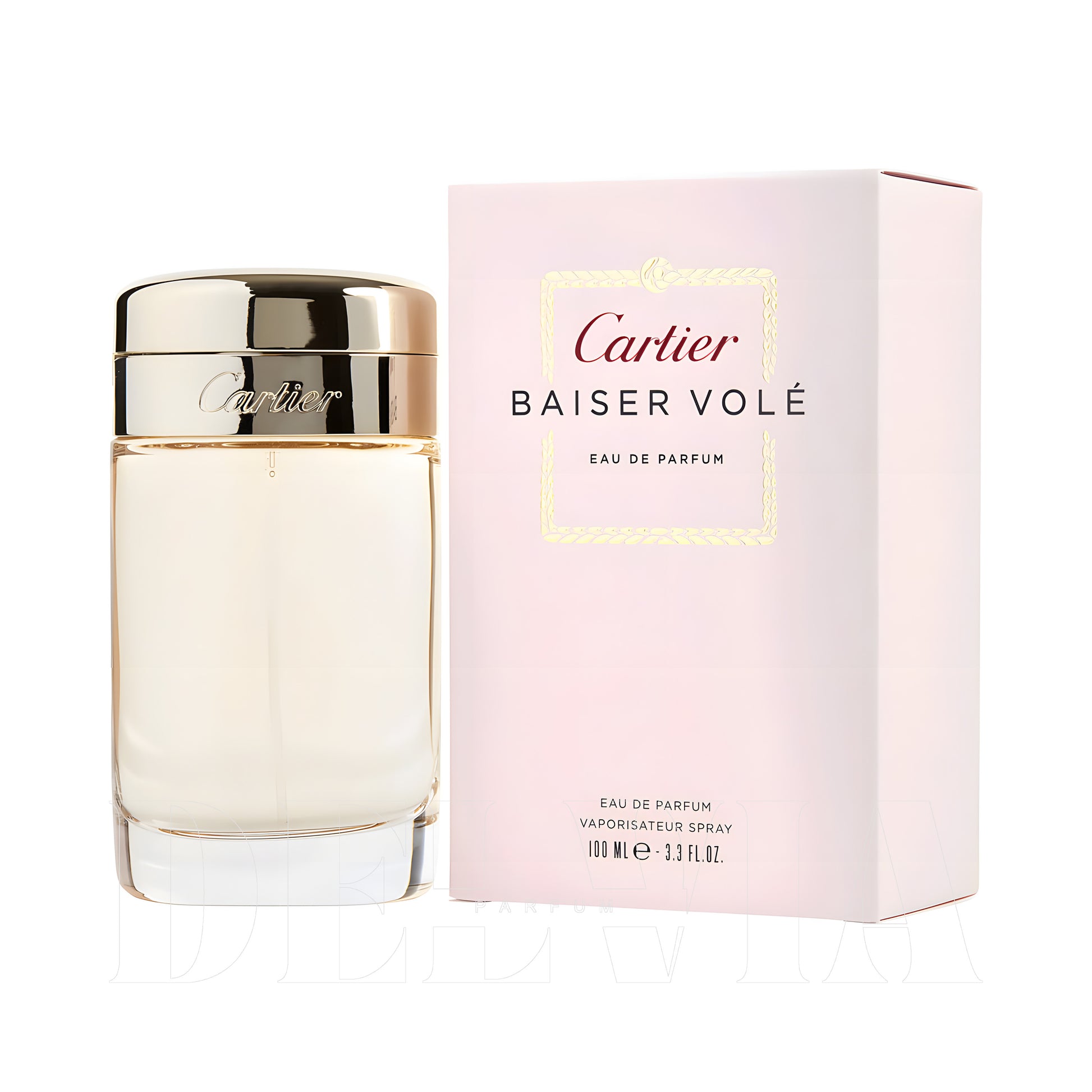 Cartier Baiser Vole 10 ml dekant parfüm — kutu ve şişe görseli