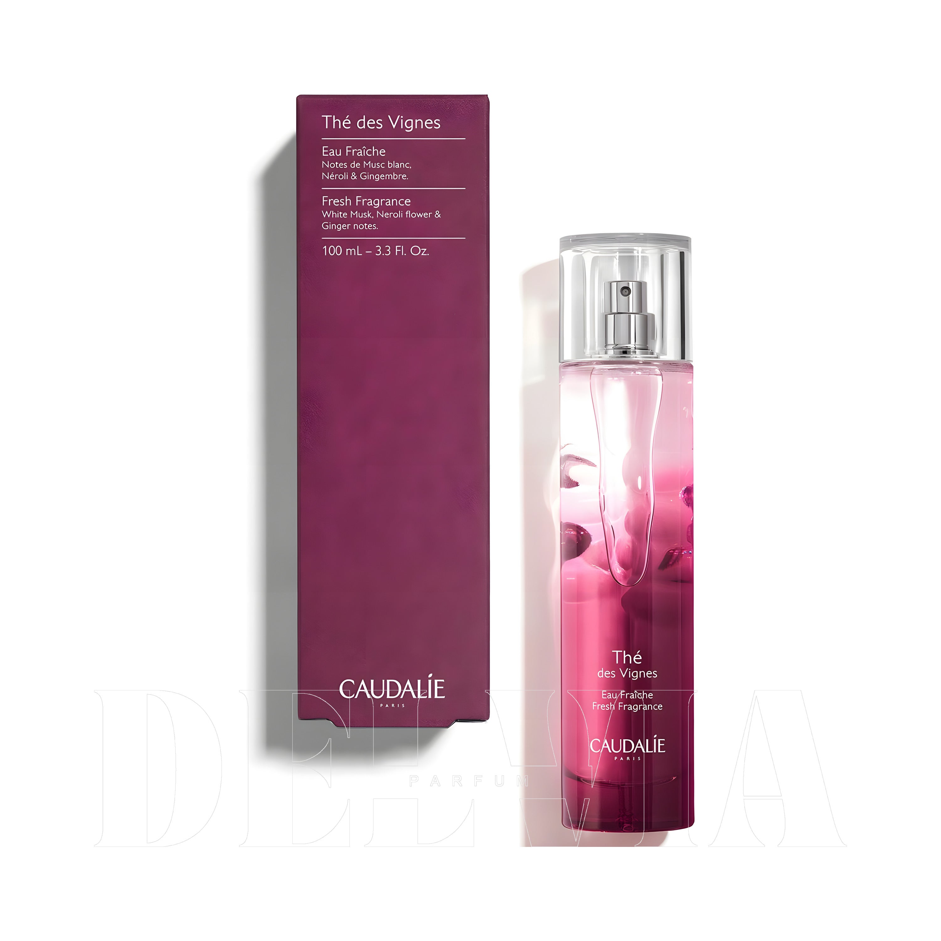 Caudalie Aromali The Des Vignes 10 ml dekant parfüm — kutu ve şişe görseli