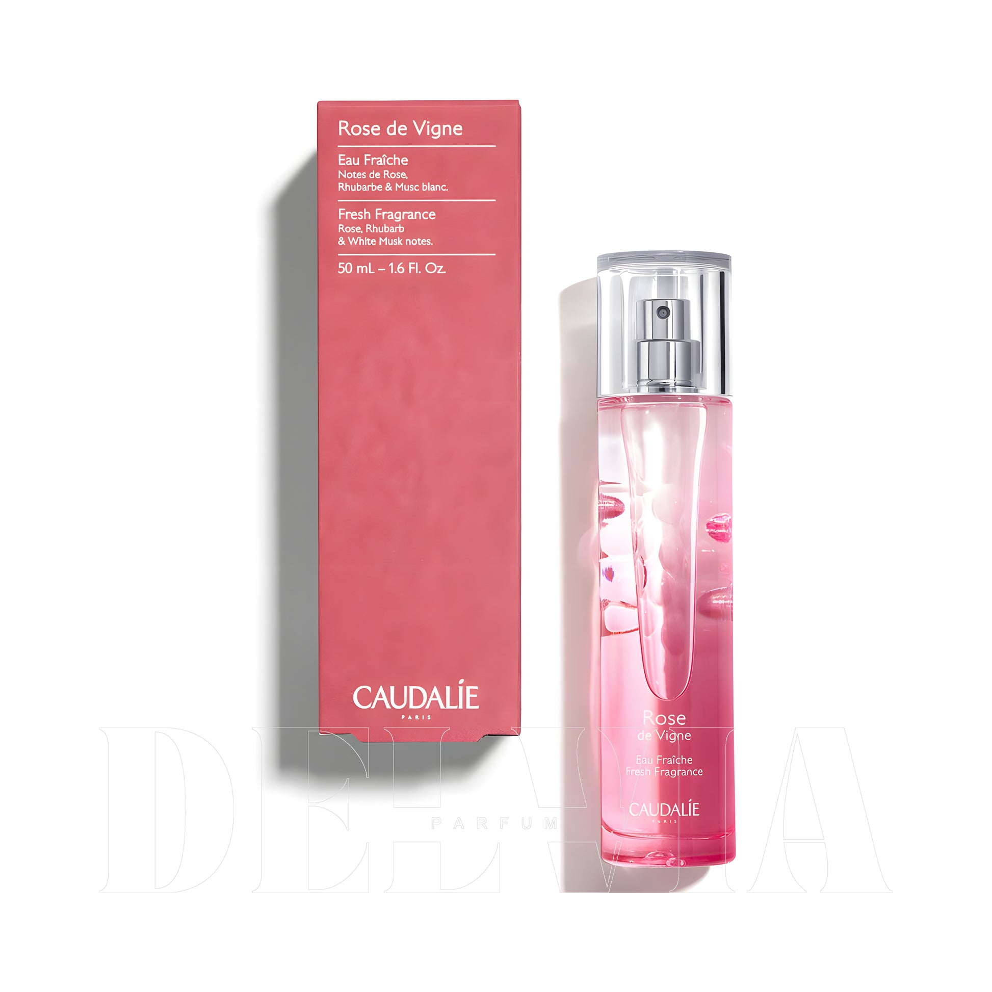 Caudalie Rose De Vigne Eau Fraiche 20 ml dekant parfüm — kutu ve şişe görseli