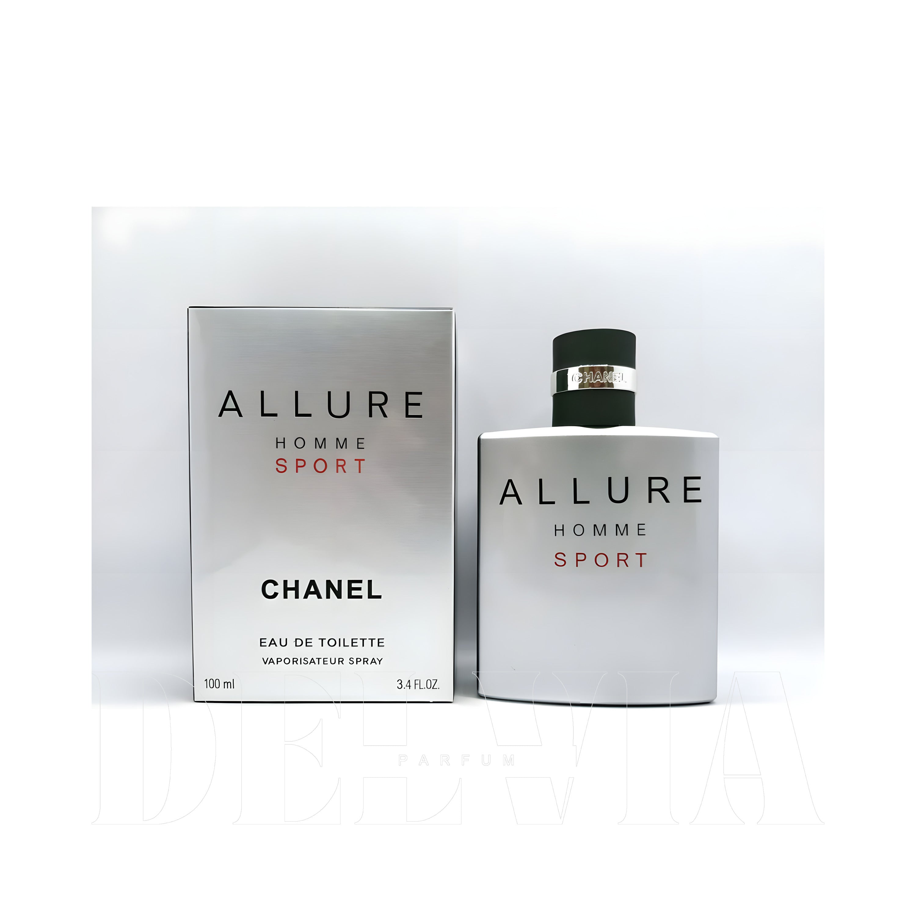 Chanel Allure Homme Sport 30 ml dekant parfüm — kutu ve şişe görseli