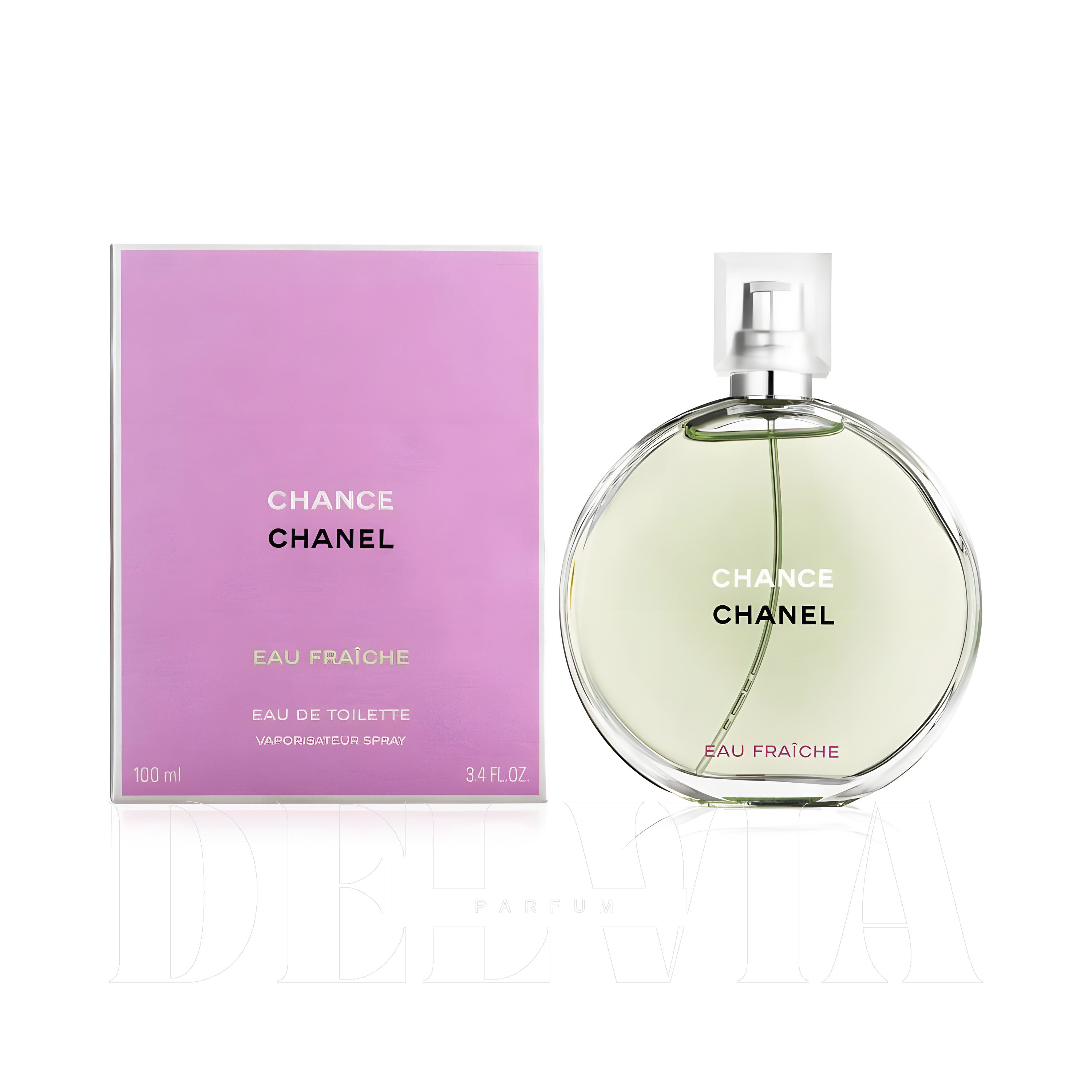 Chanel Chance Eau Fraiche 2 ml dekant parfüm — kutu ve şişe görseli