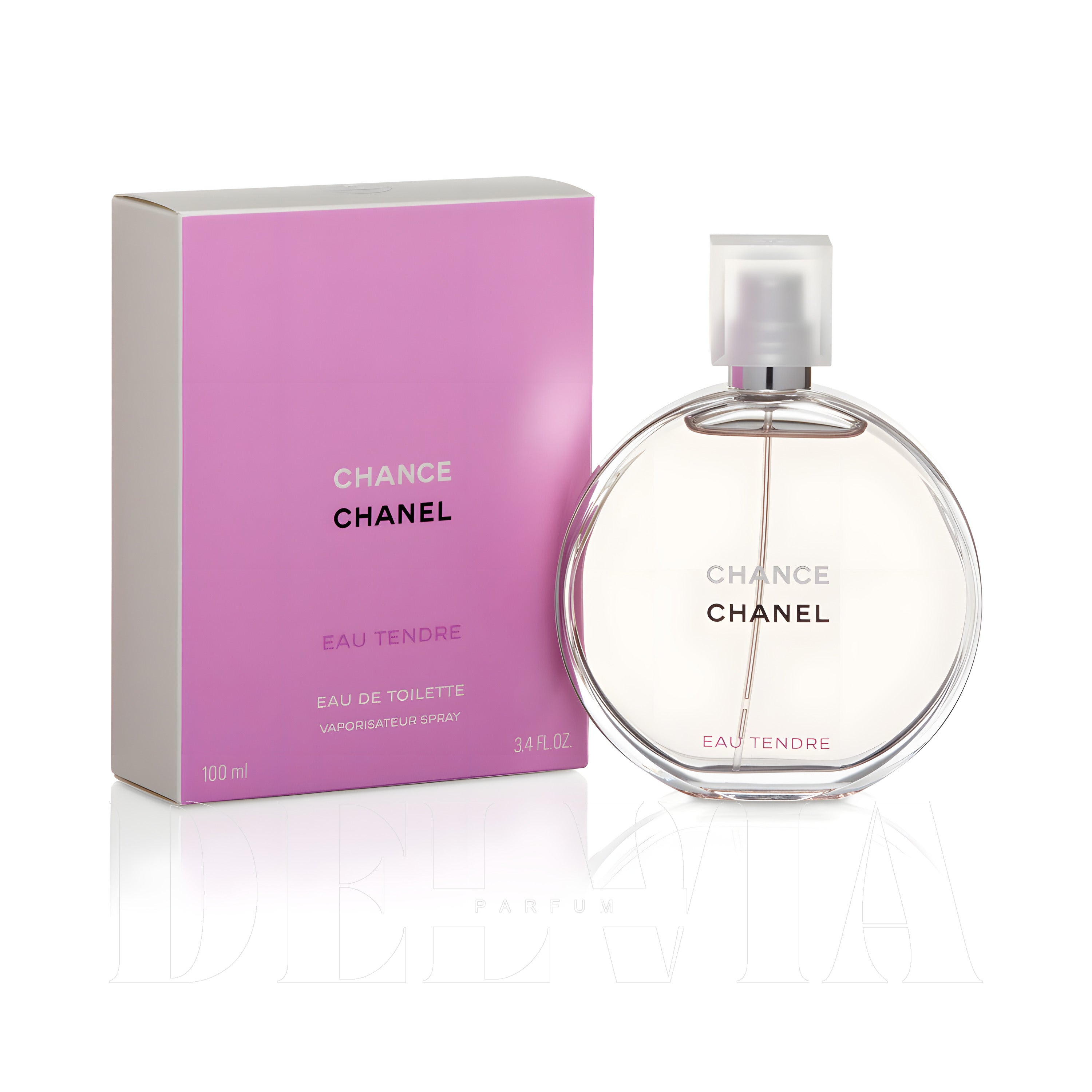 Chanel Chance Eau Tendre 2 ml dekant parfüm — kutu ve şişe görseli