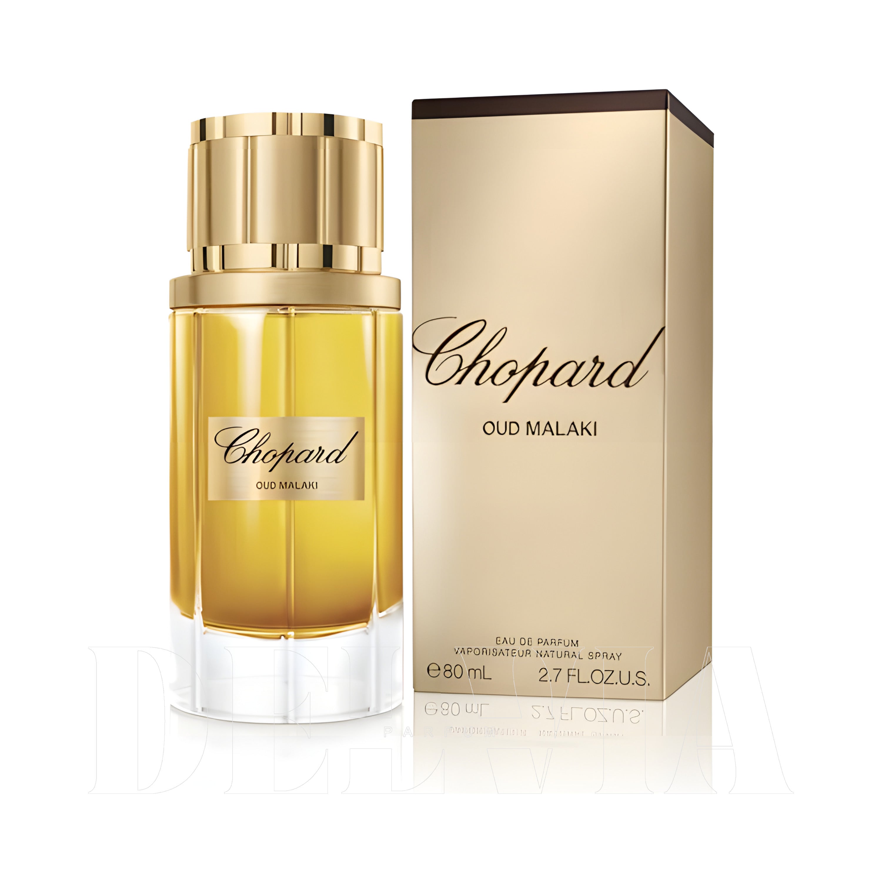 Chopard Oud Malaki 5 ml dekant parfüm — kutu ve şişe görseli