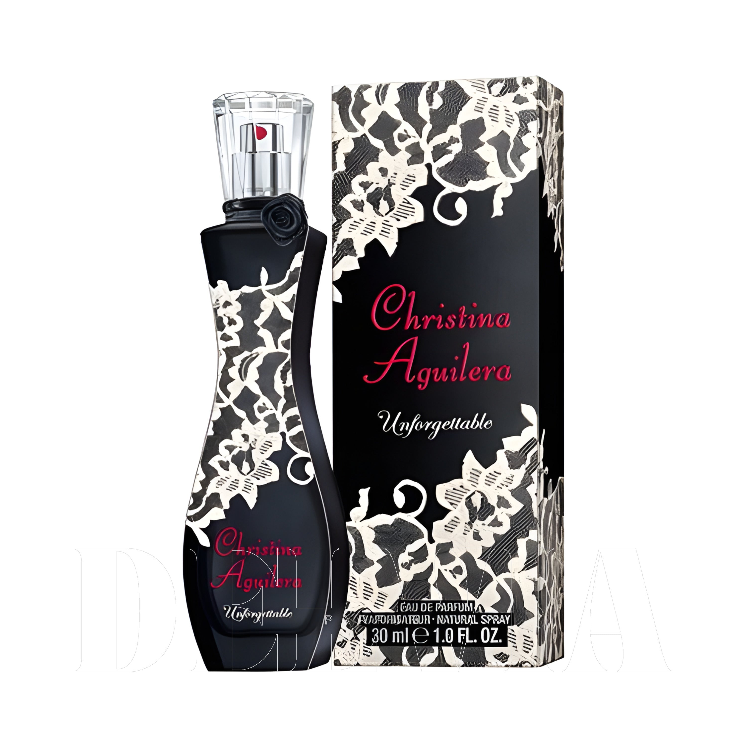 Christina Aguilera Unforgettable Edp Kadin 8 ml dekant parfüm — kutu ve şişe görseli
