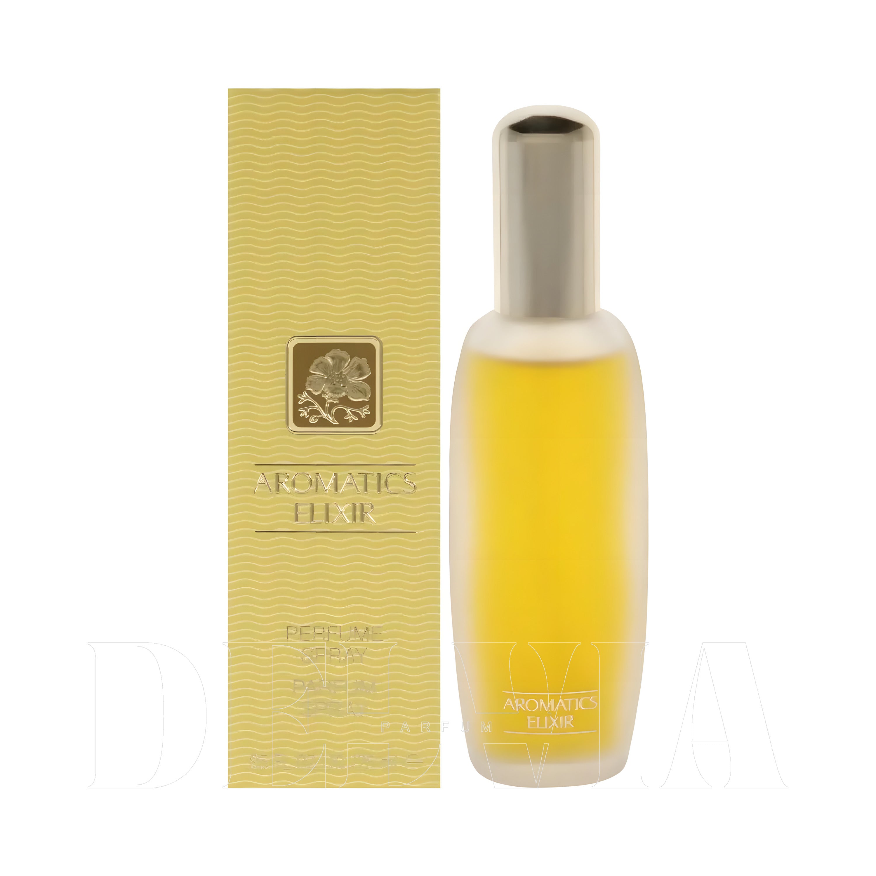 Clinique Aromatics Elixir Oda Kokusu — kutu ve şişe görseli