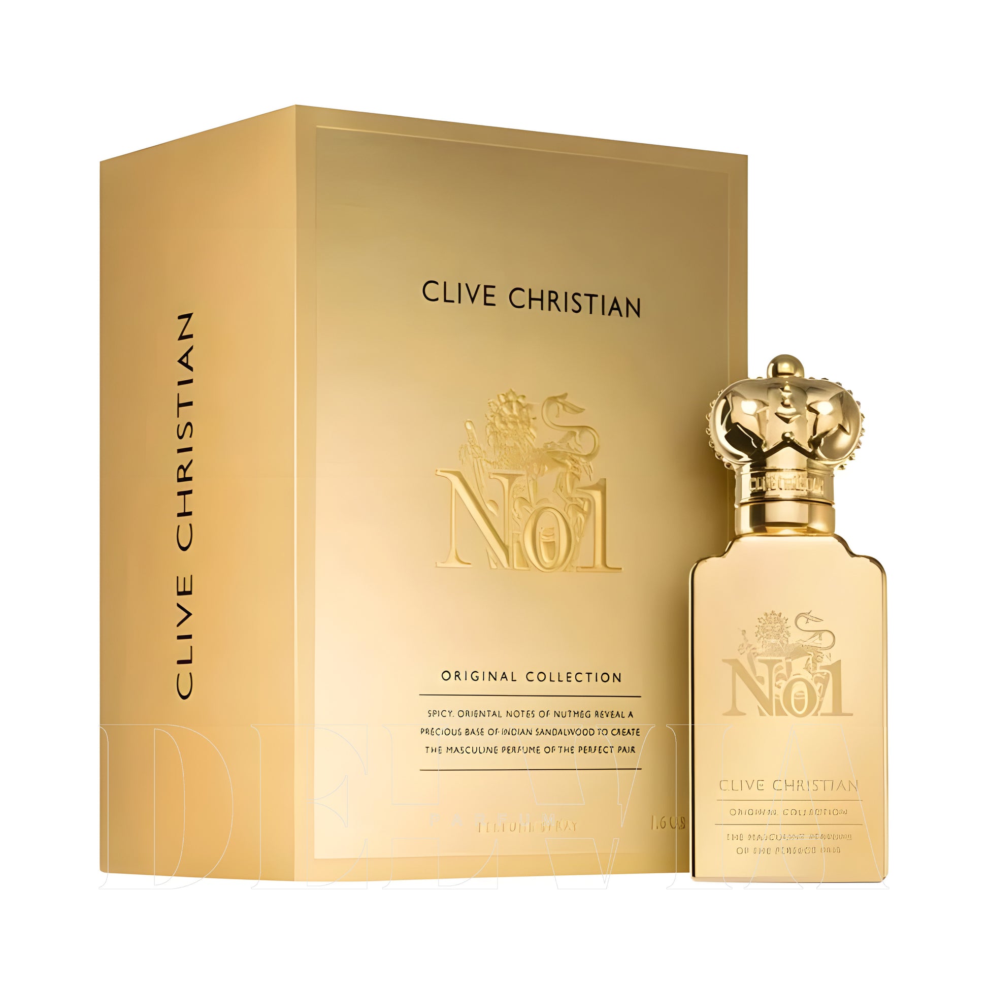 Clive Christian Original Collection No1 Masculine Perfume 10 ml dekant parfüm — kutu ve şişe görseli