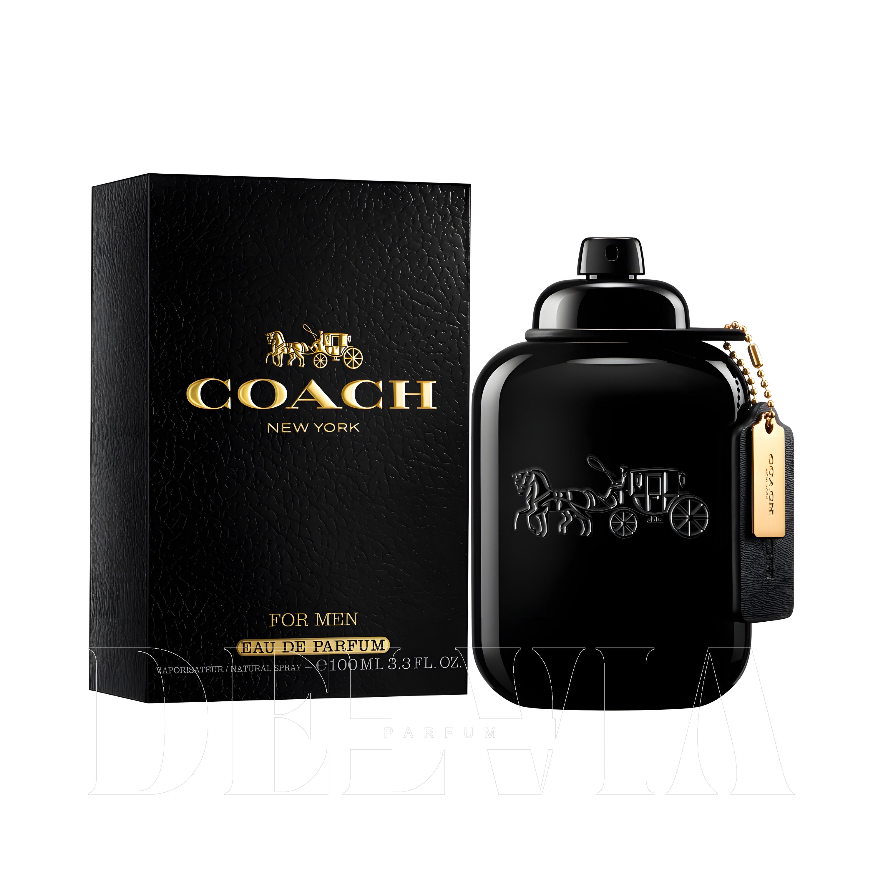 Coach Man 5 ml dekant parfüm — kutu ve şişe görseli