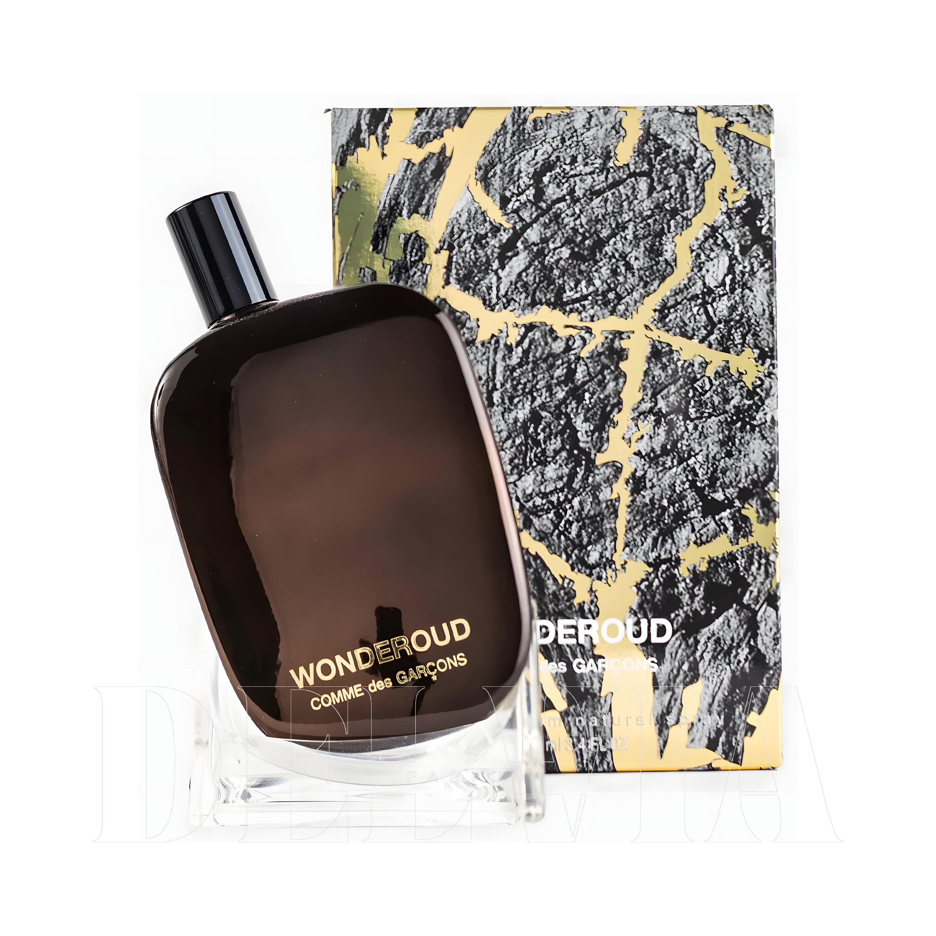 Comme Des Garcons Wonderoud 3 ml dekant parfüm — kutu ve şişe görseli