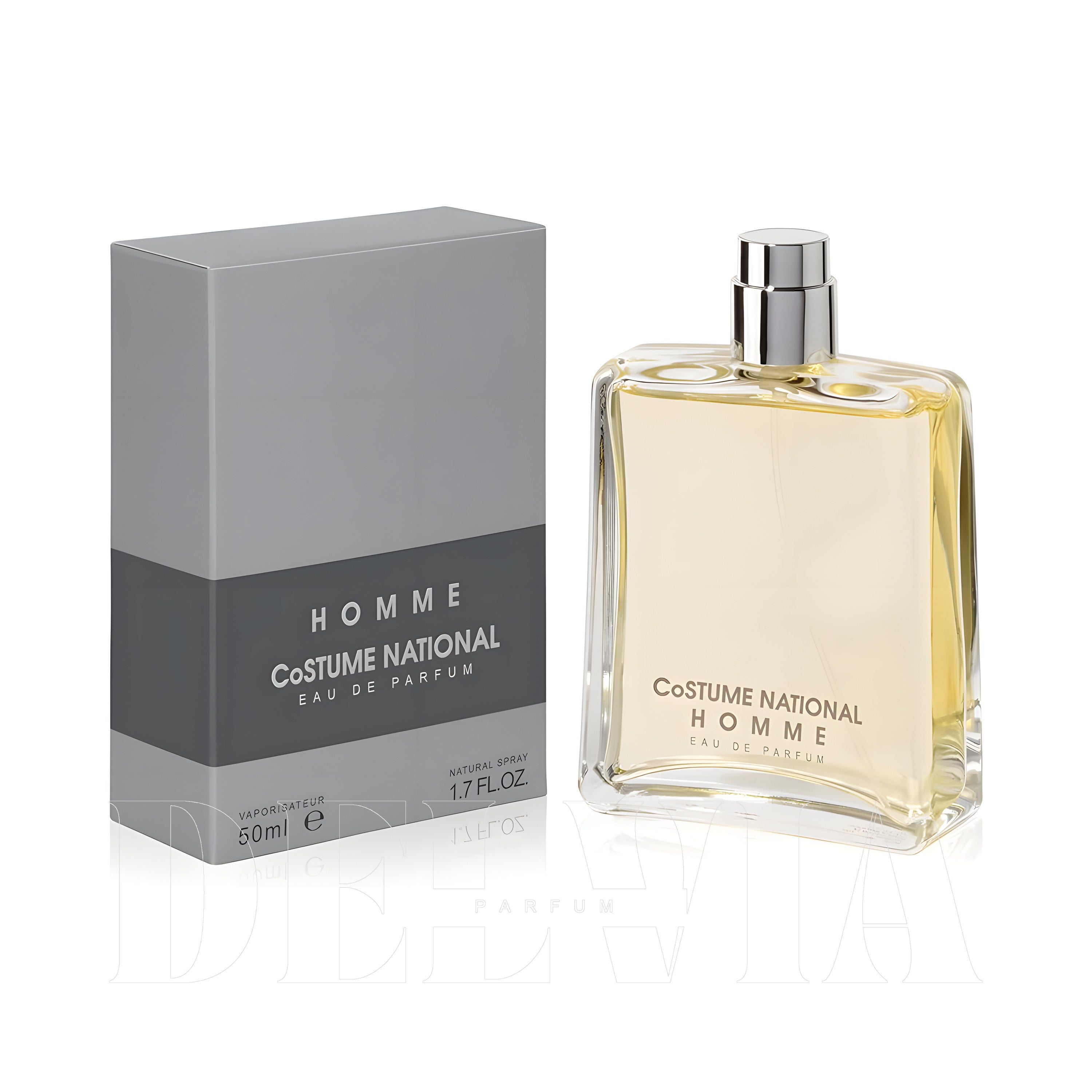 Costume National Homme 8 ml dekant parfüm — kutu ve şişe görseli