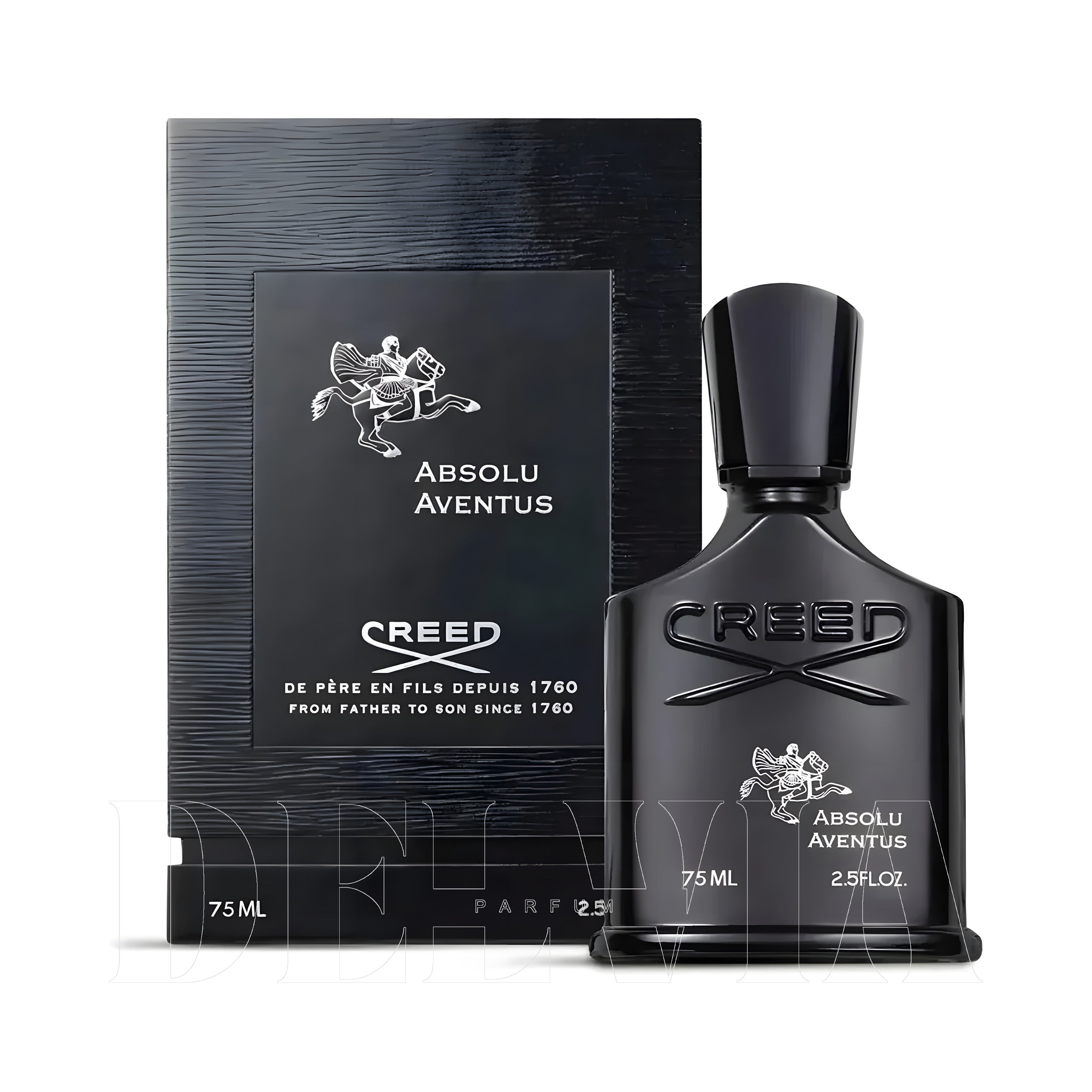 Creed Absolu Aventus 10 ml dekant parfüm — kutu ve şişe görseli