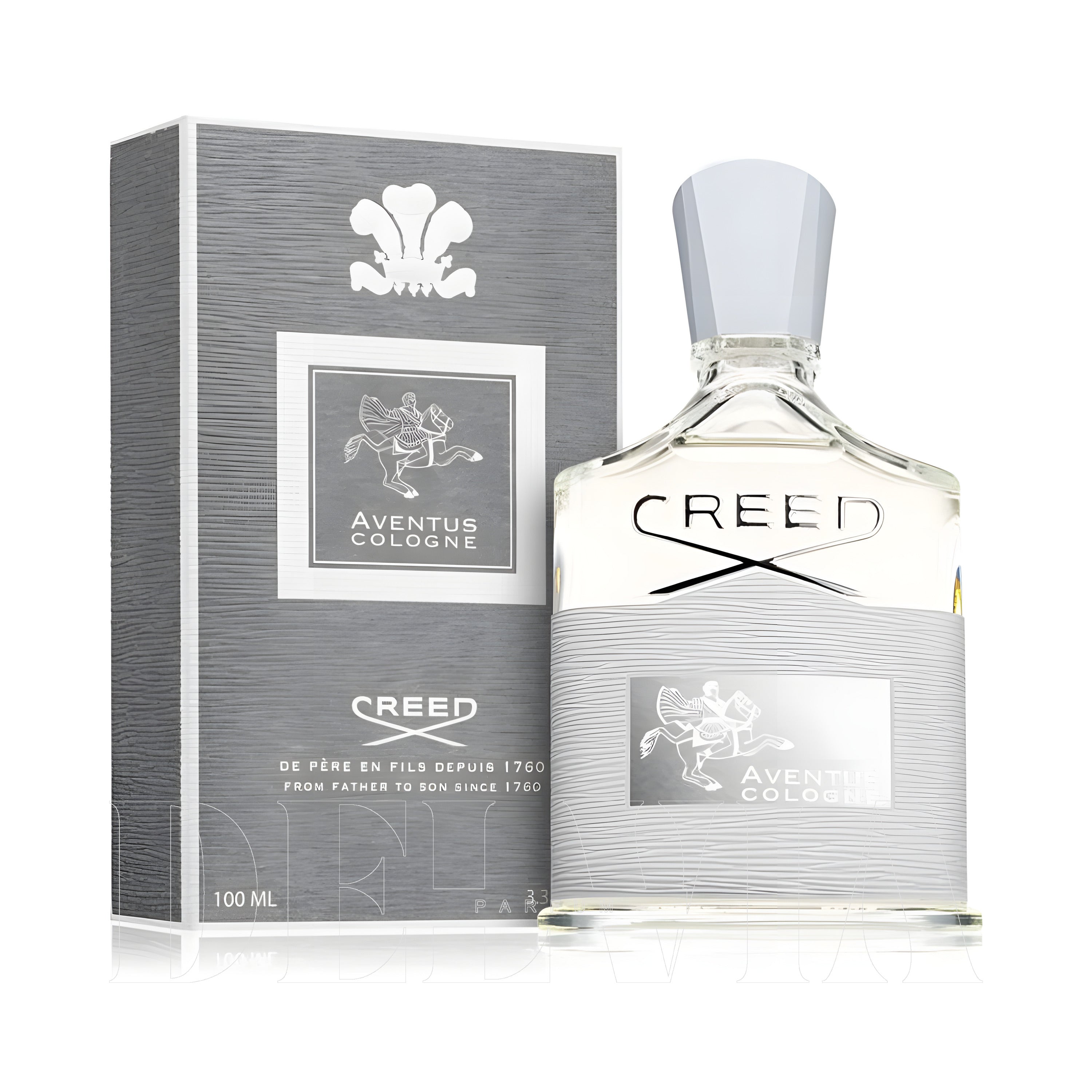 Creed Aventus Cologne 5 ml dekant parfüm — kutu ve şişe görseli
