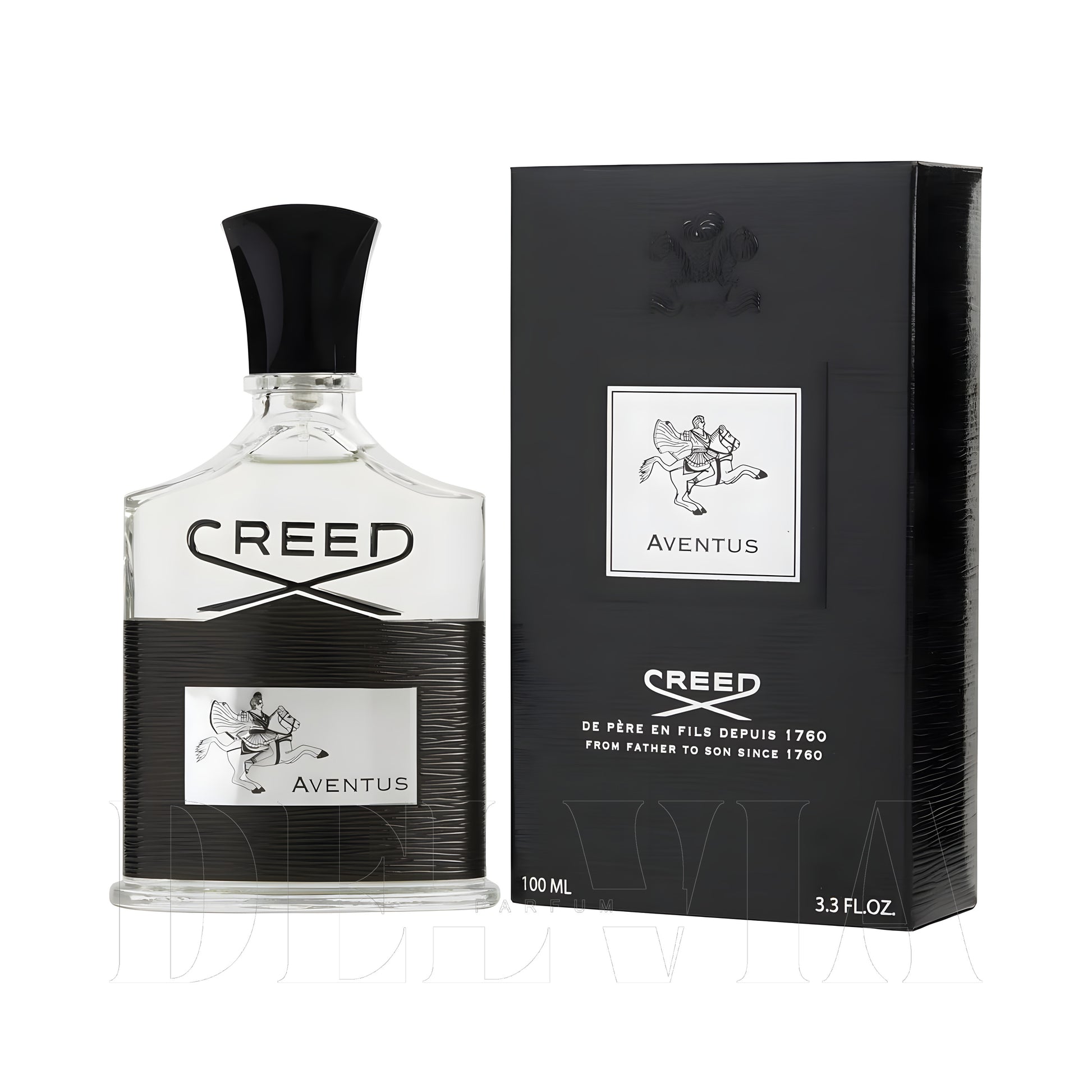 Creed Aventus Katı Parfum — kutu ve şişe görseli