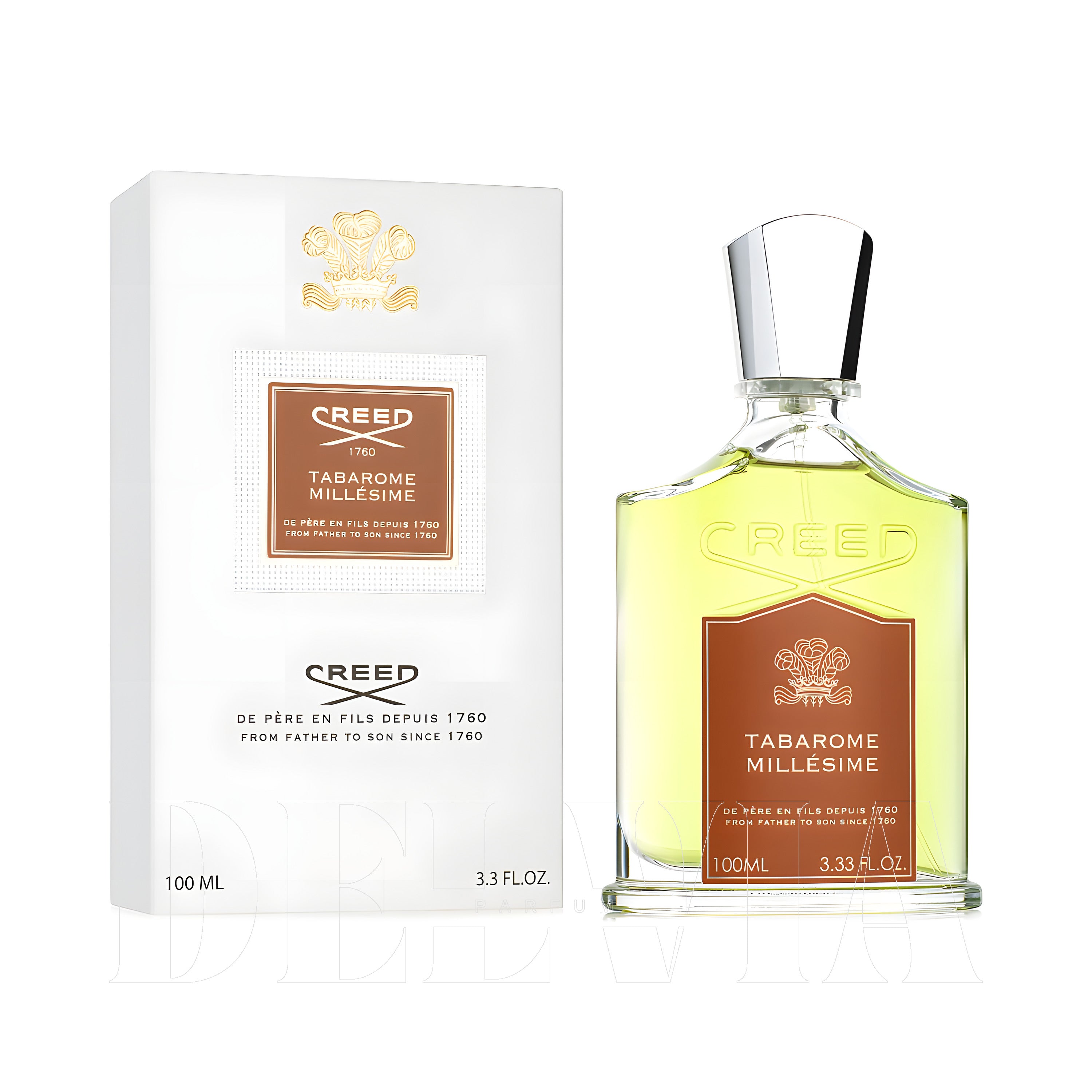 Creed Millesime Tabarome 5 ml dekant parfüm — kutu ve şişe görseli
