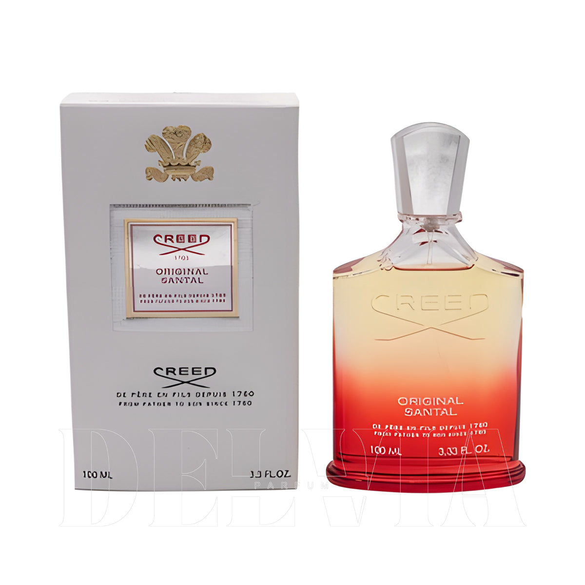 Creed Original Santal Edp Kokulu Mum — şişe+kutu görseli