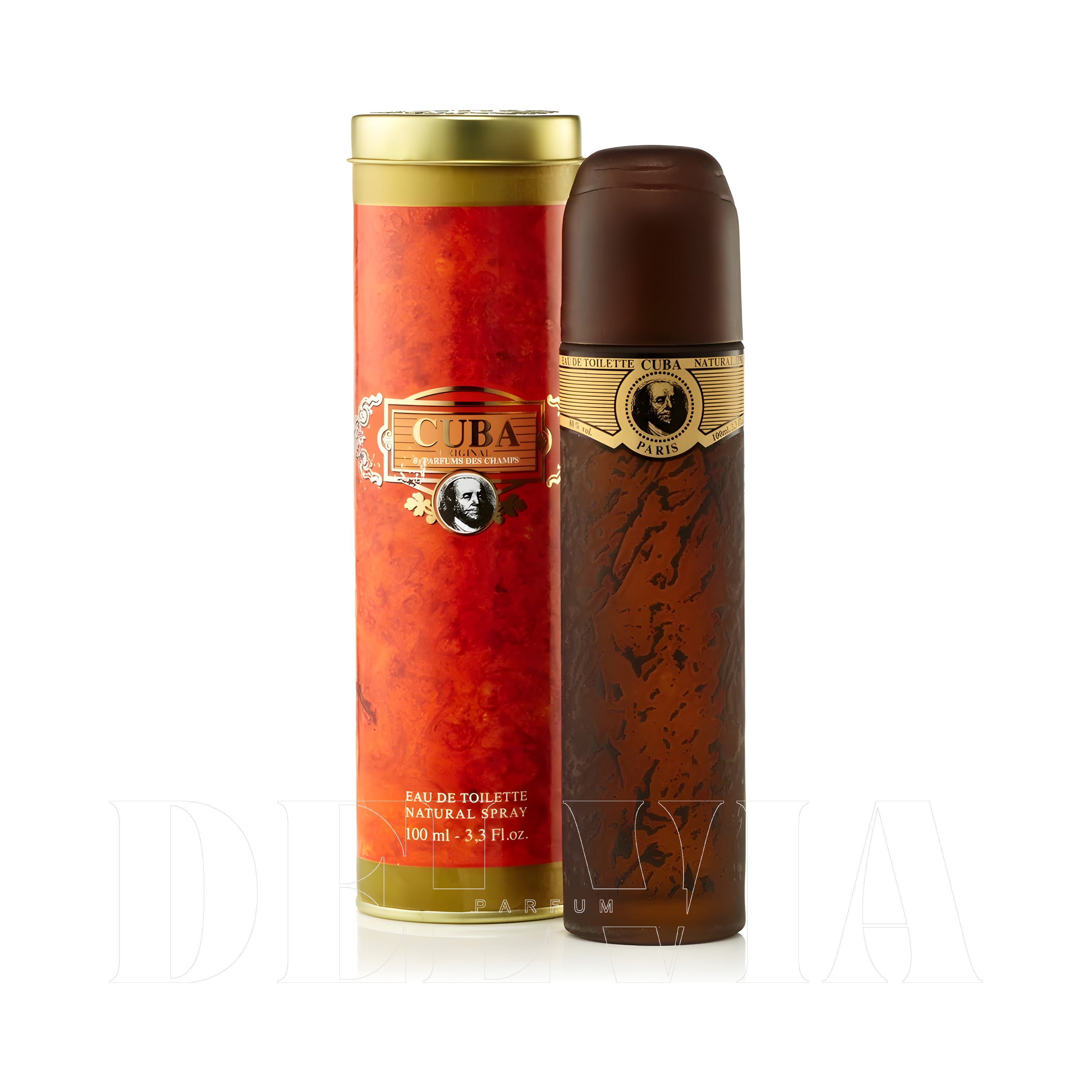 Cuba Men S Gold 1 ml dekant parfüm — kutu ve şişe görseli