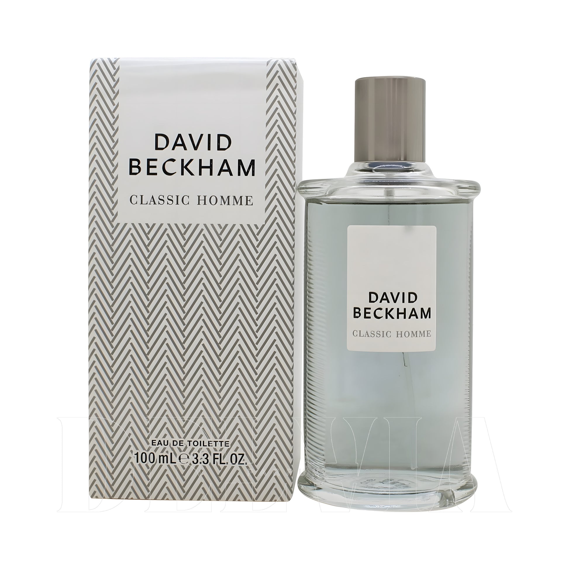 David Beckham Homme Edt 5 ml dekant parfüm — kutu ve şişe görseli