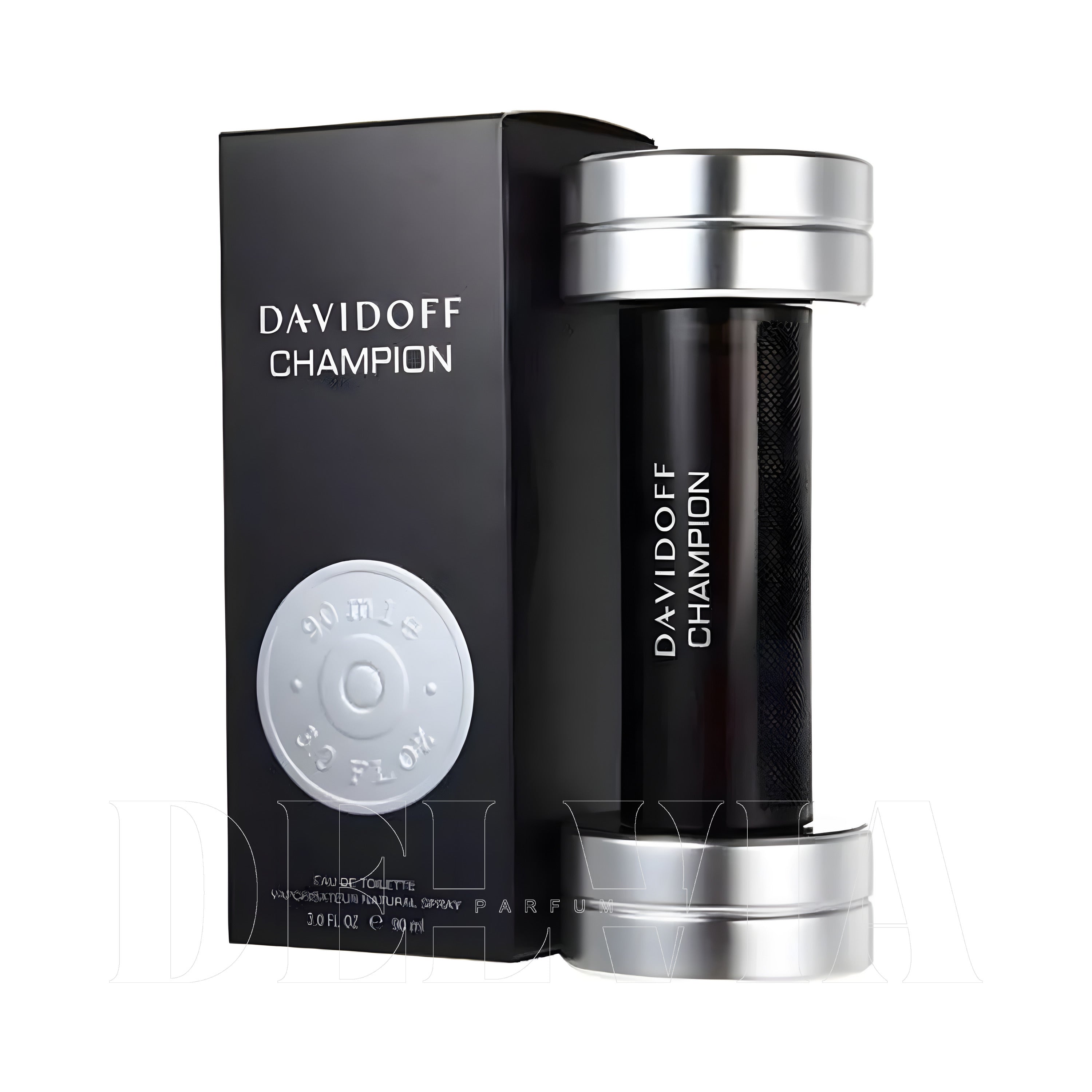 Davidoff Champion 8 ml dekant parfüm — kutu ve şişe görseli