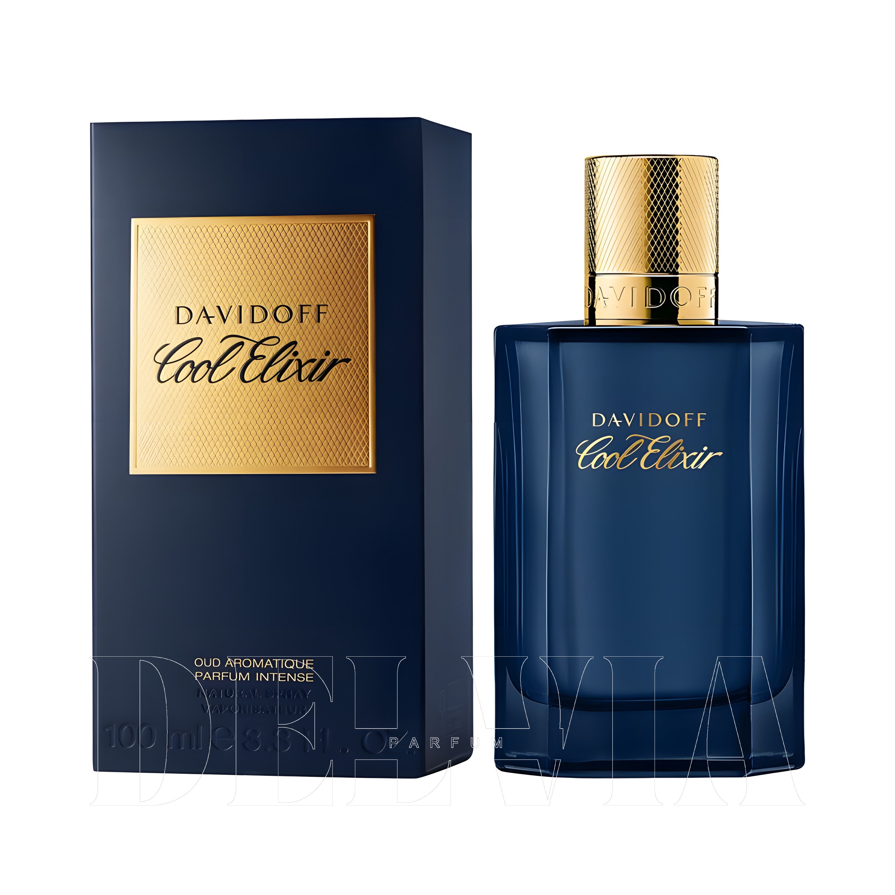 Davidoff Cool Elixir Intense 8 ml dekant parfüm — kutu ve şişe görseli