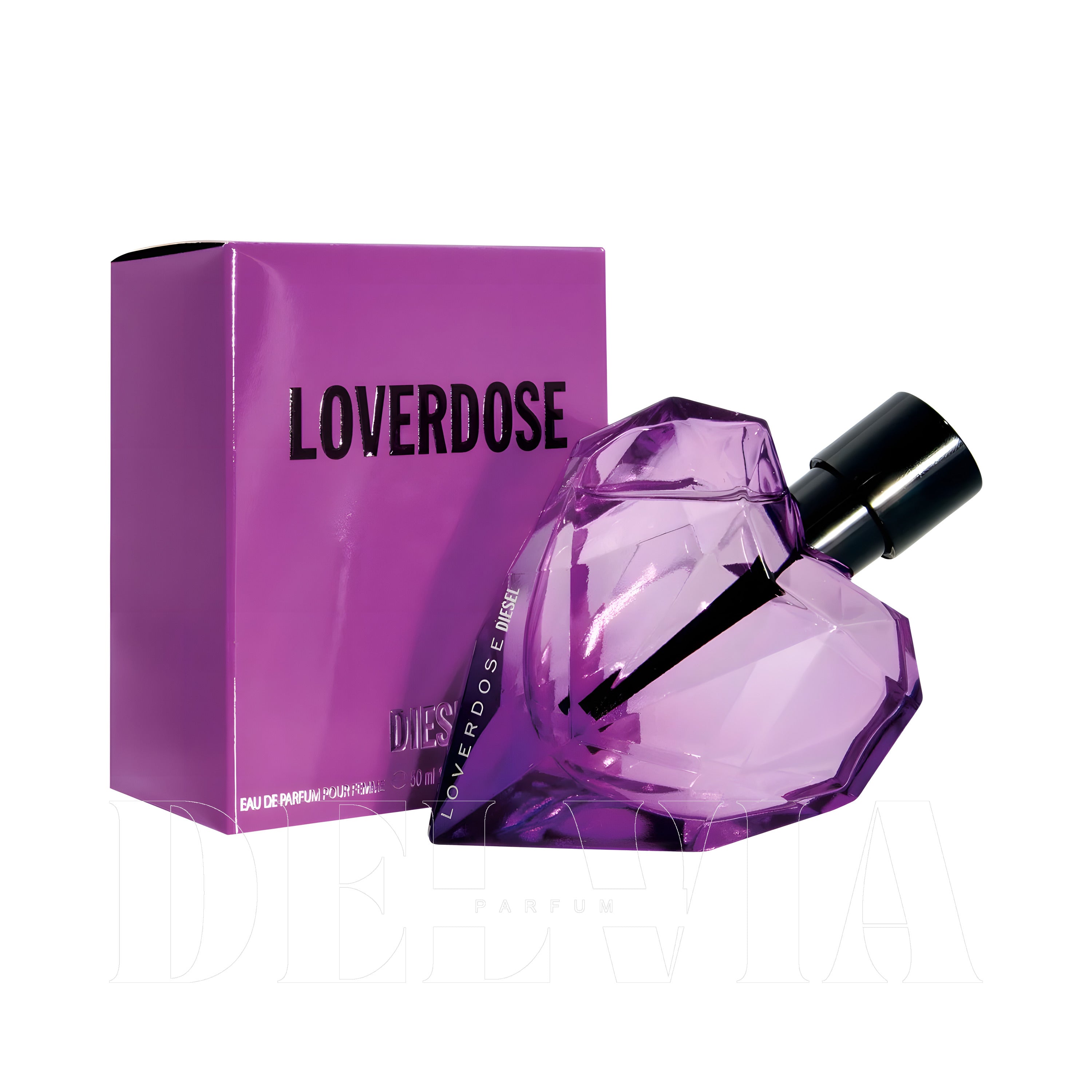 Diesel Loverdose 1 ml dekant parfüm — kutu ve şişe görseli