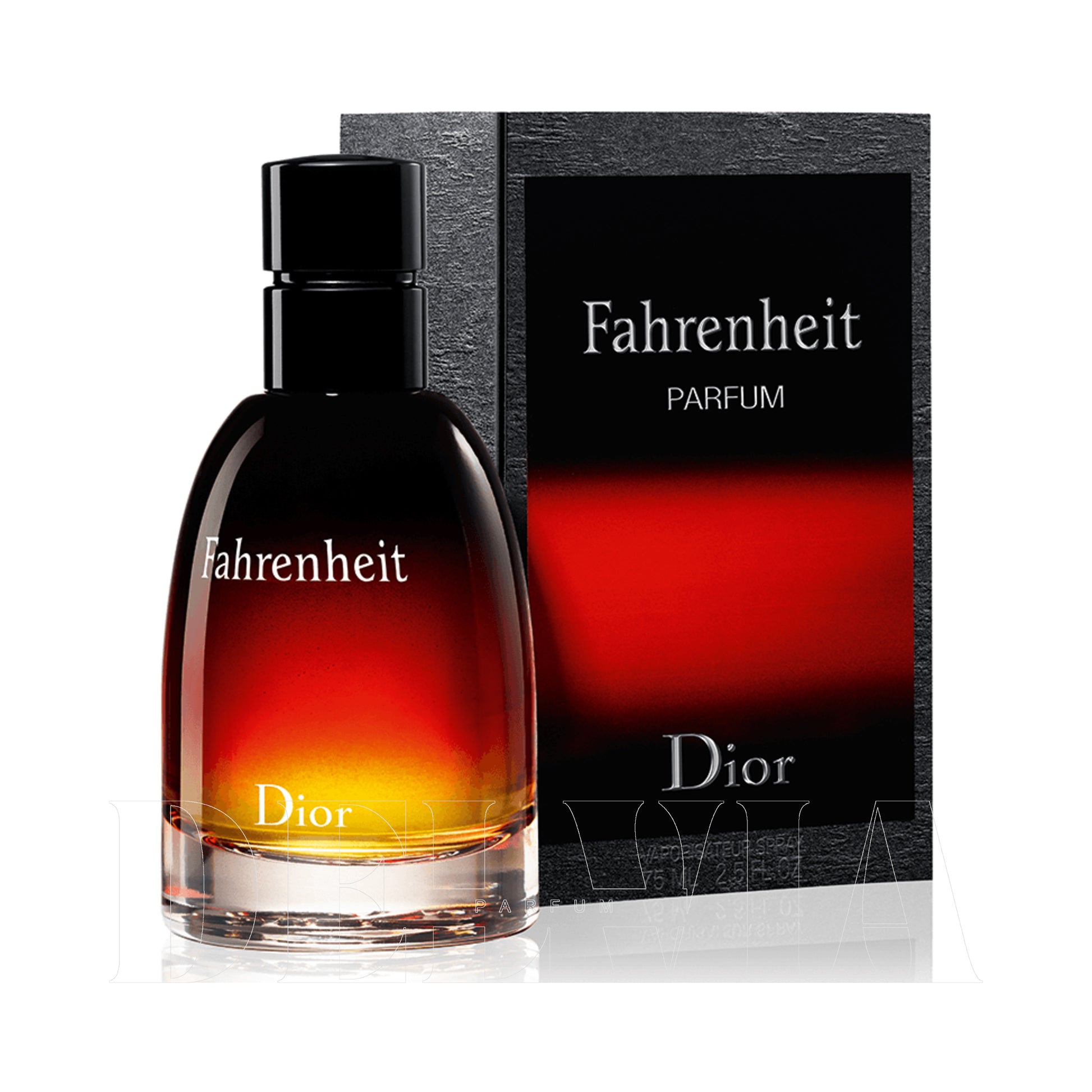 Dior Fahrenheit 2 ml dekant parfüm — kutu ve şişe görseli