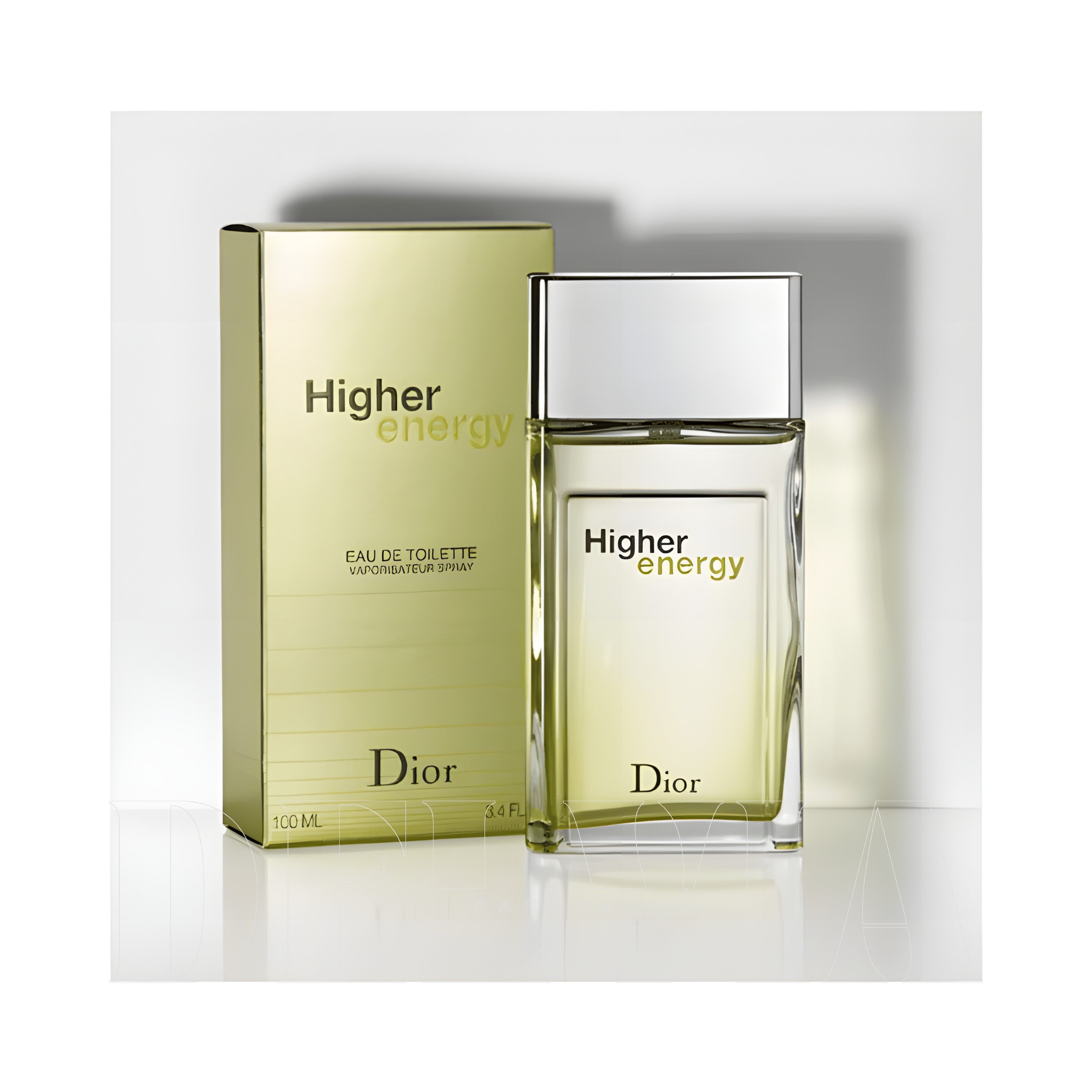 Dior Higher Energy 2 ml dekant parfüm — kutu ve şişe görseli