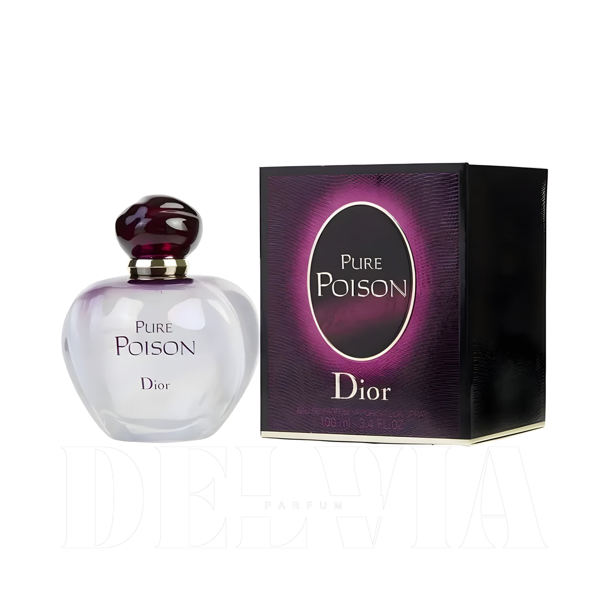 Dior Pure Poison 2 ml dekant parfüm — şişe+kutu görseli