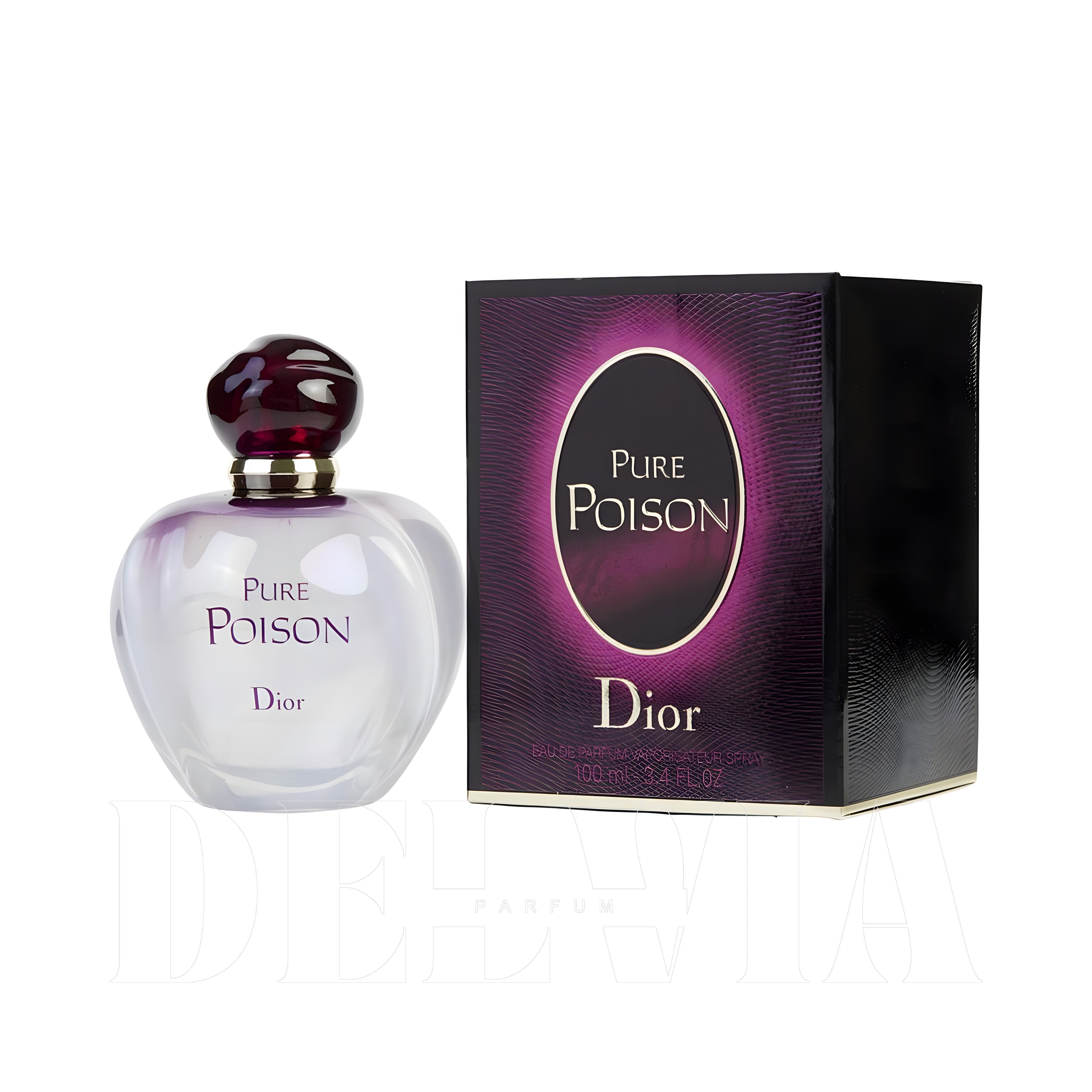 Dior Pure Poison 3 ml dekant parfüm — kutu ve şişe görseli