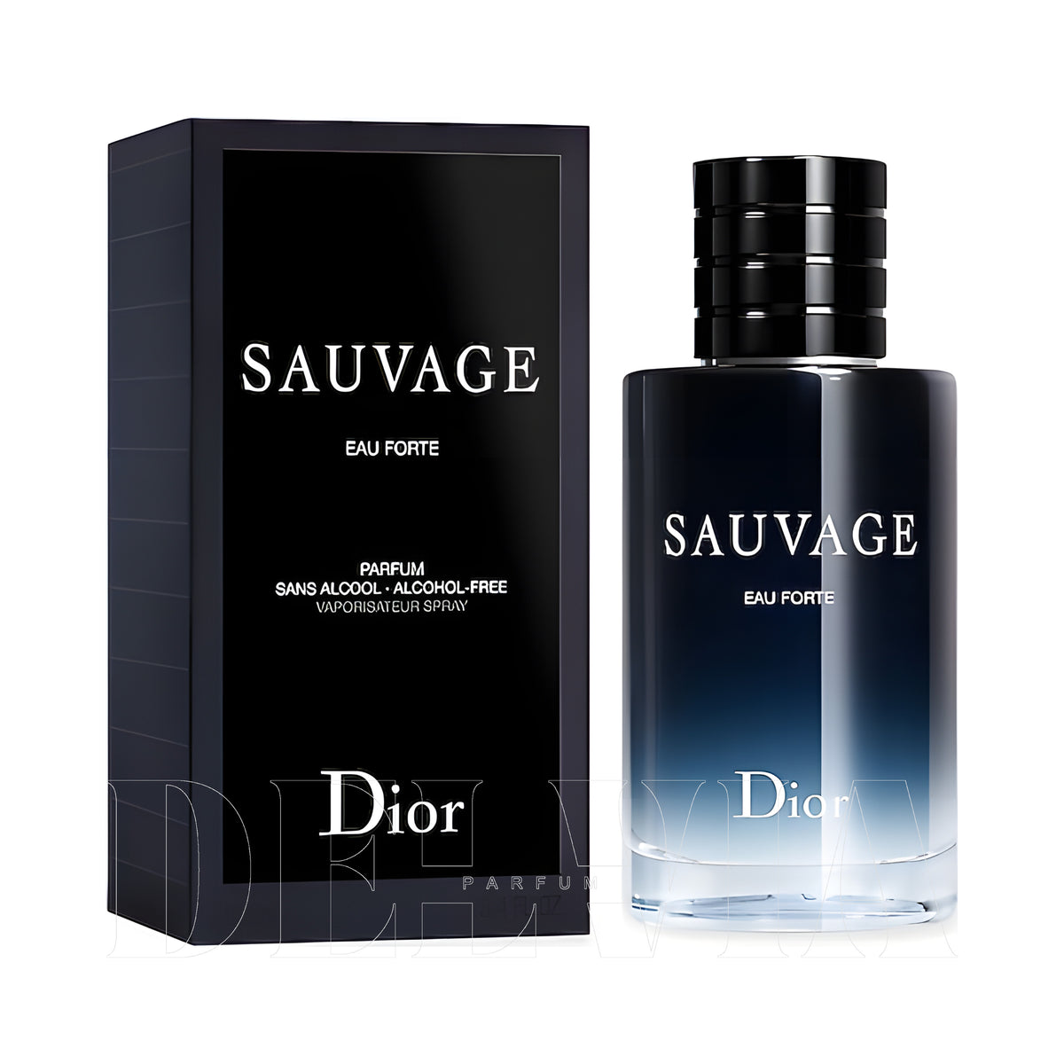 Dior Sauvage Eau Forte 2 ml dekant parfüm — kutu ve şişe görseli