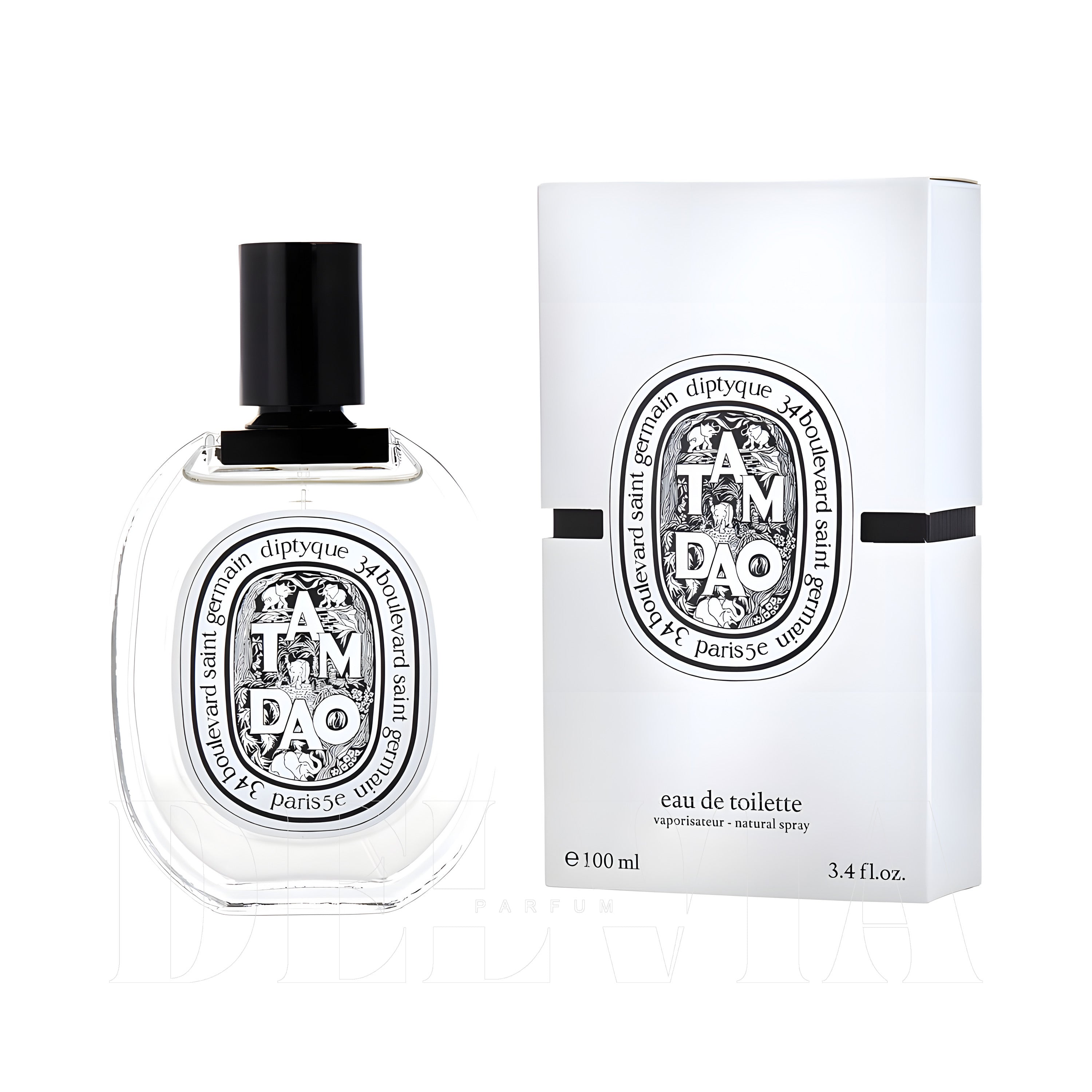 Diptyque Eau De Toilette Tamdao 3 ml dekant parfüm — kutu ve şişe görseli