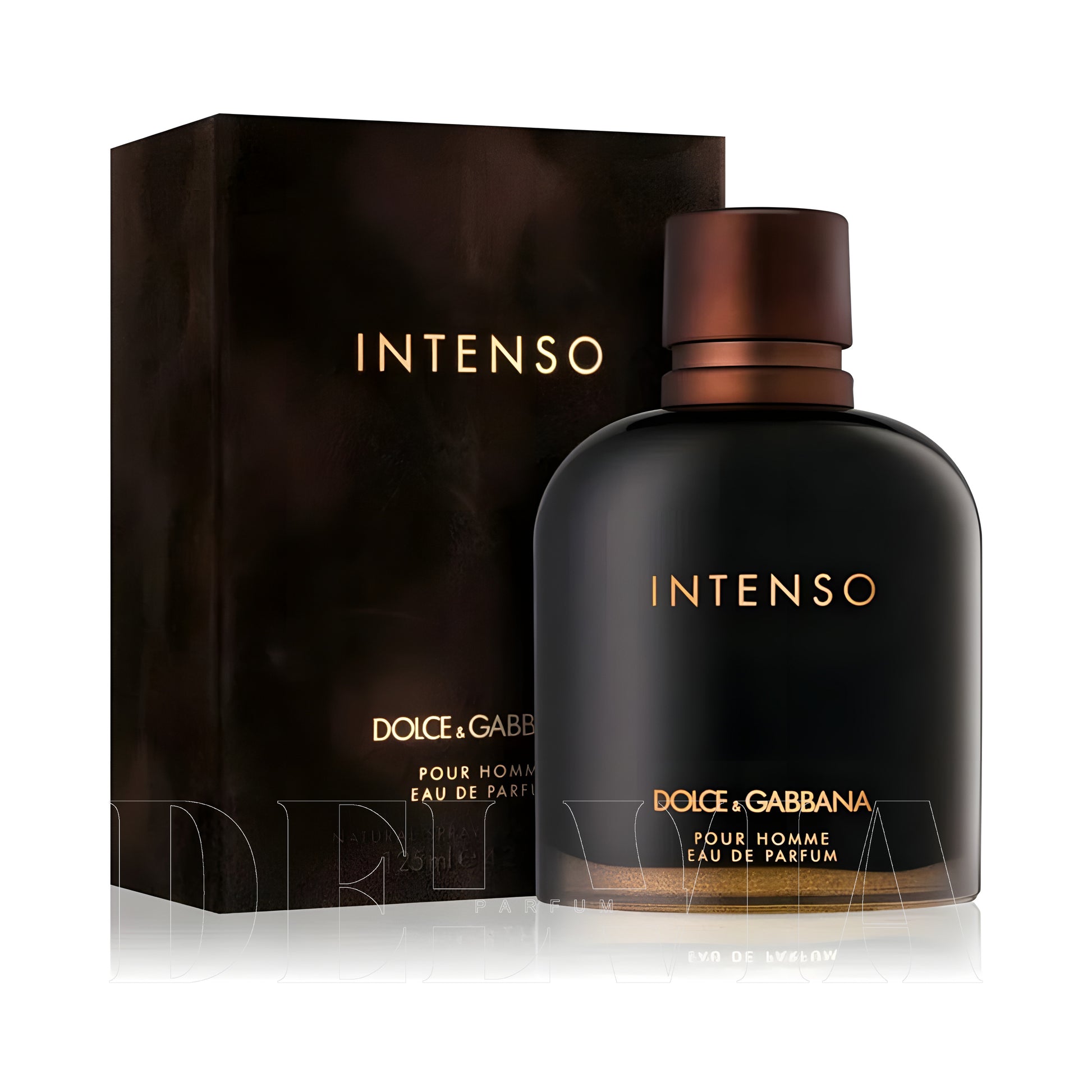Dolce Gabbana Intenso Pour Homme 2 ml dekant parfüm — kutu ve şişe görseli