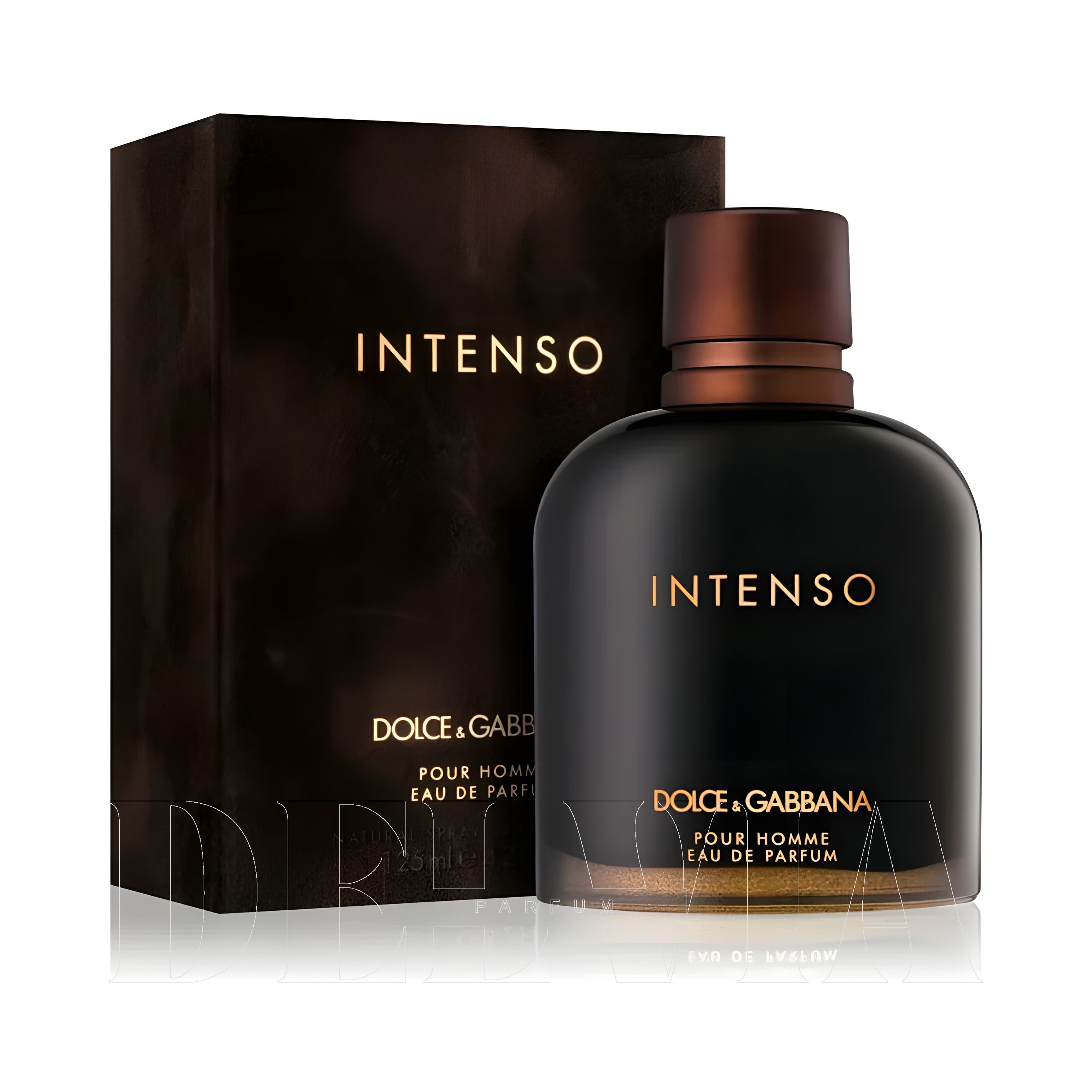 Dolce Gabbana Intenso Pour Homme 20 ml dekant parfüm — kutu ve şişe görseli