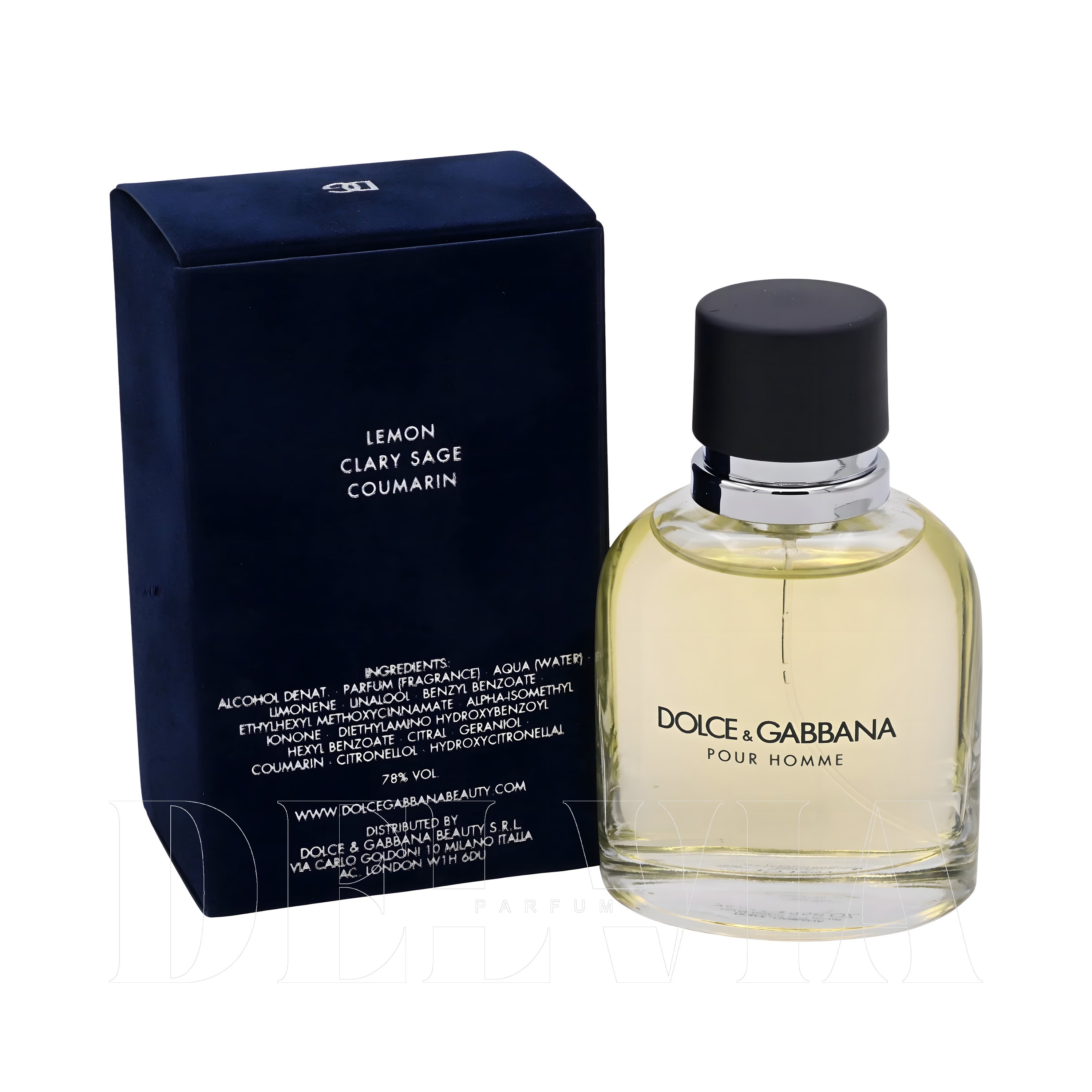 Dolce Gabbana Pour Homme 8 ml dekant parfüm — kutu ve şişe görseli