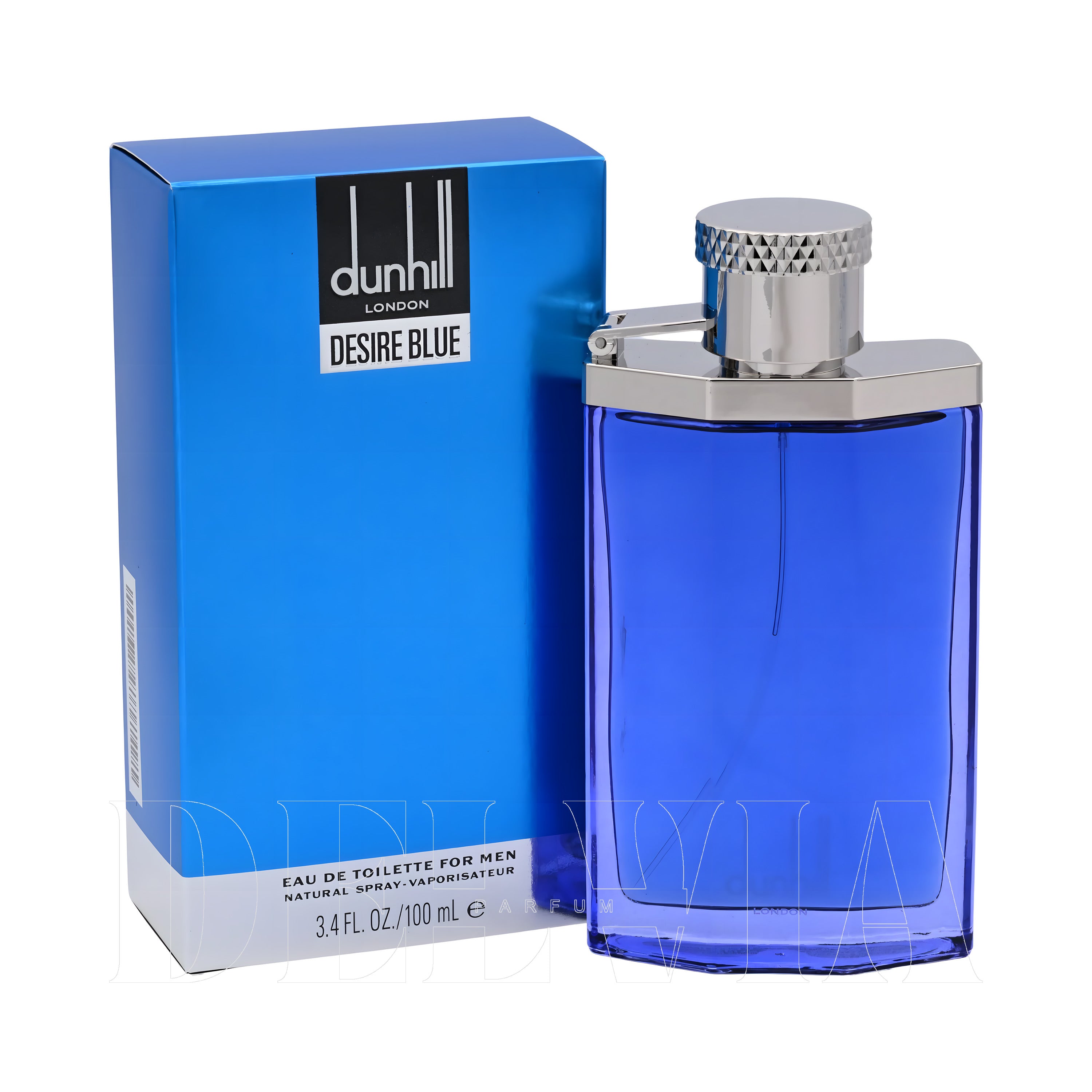 Dunhill Desire Blue 3 ml dekant parfüm — kutu ve şişe görseli