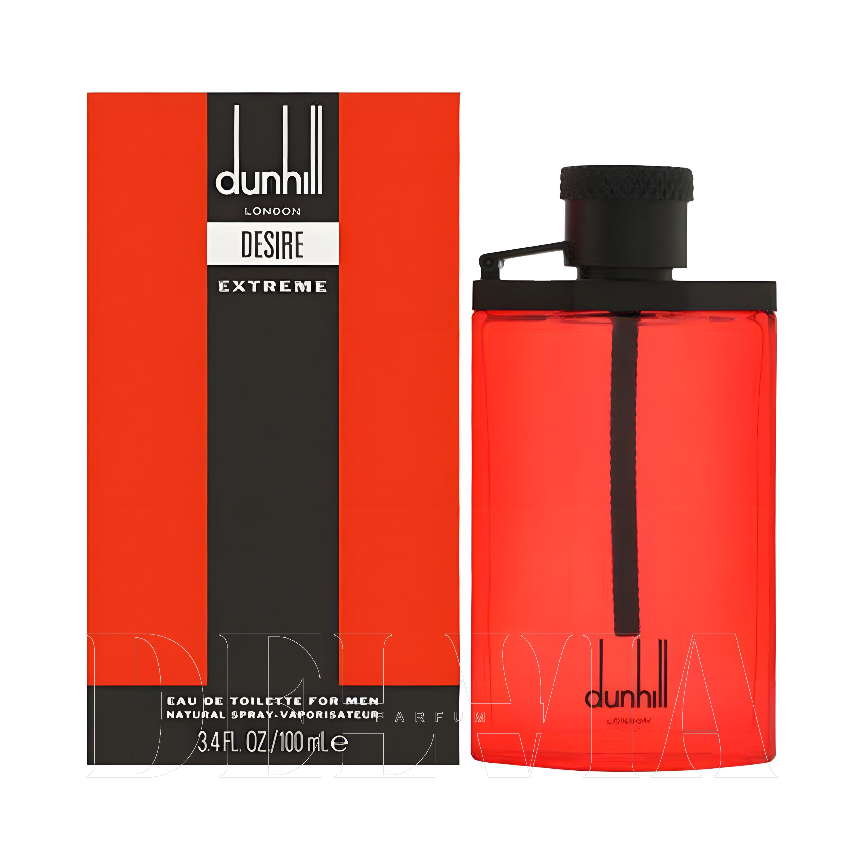 Dunhill Desire Red Extreme 3 ml dekant parfüm — kutu ve şişe görseli