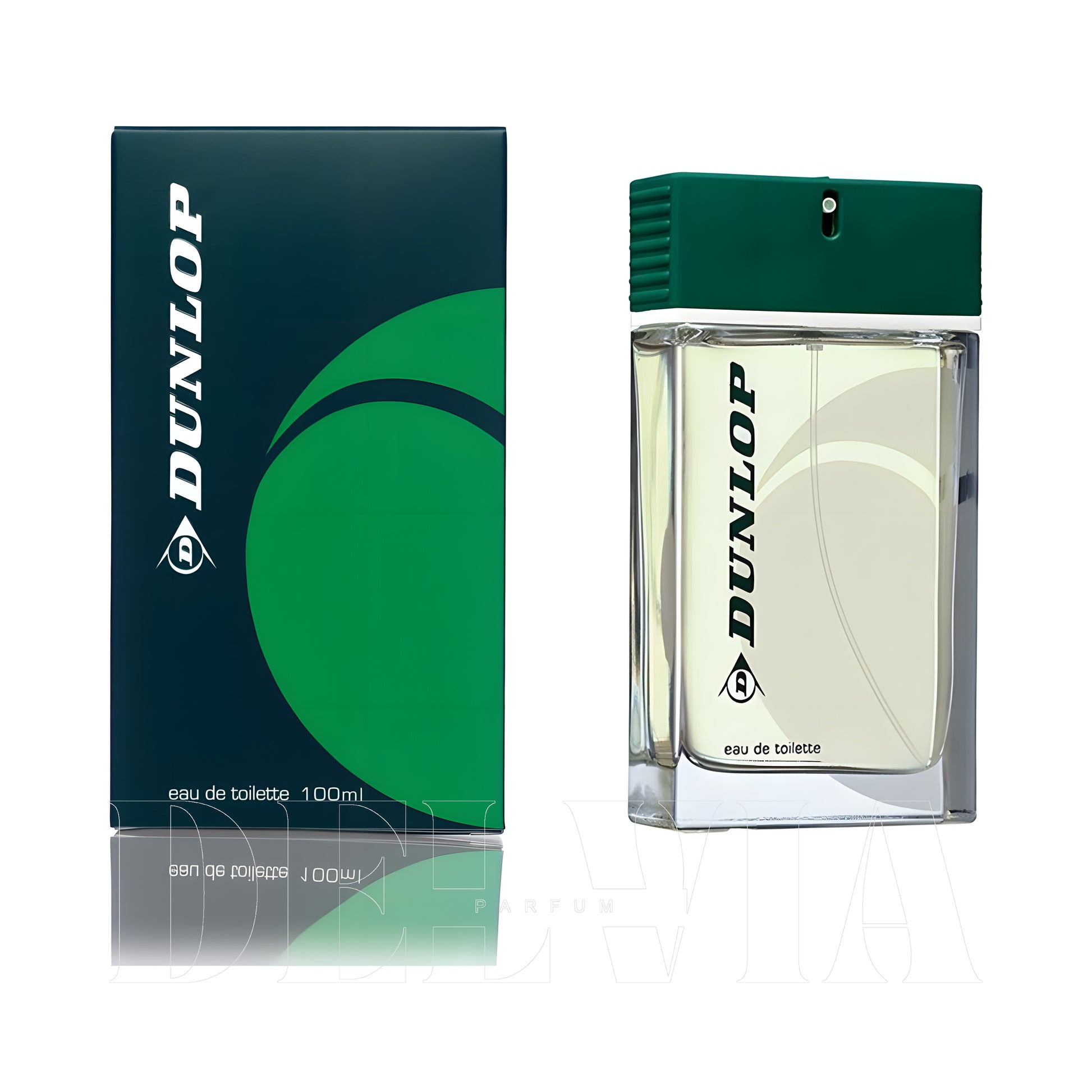 Dunlop Classic Yesil 3 ml dekant parfüm — kutu ve şişe görseli