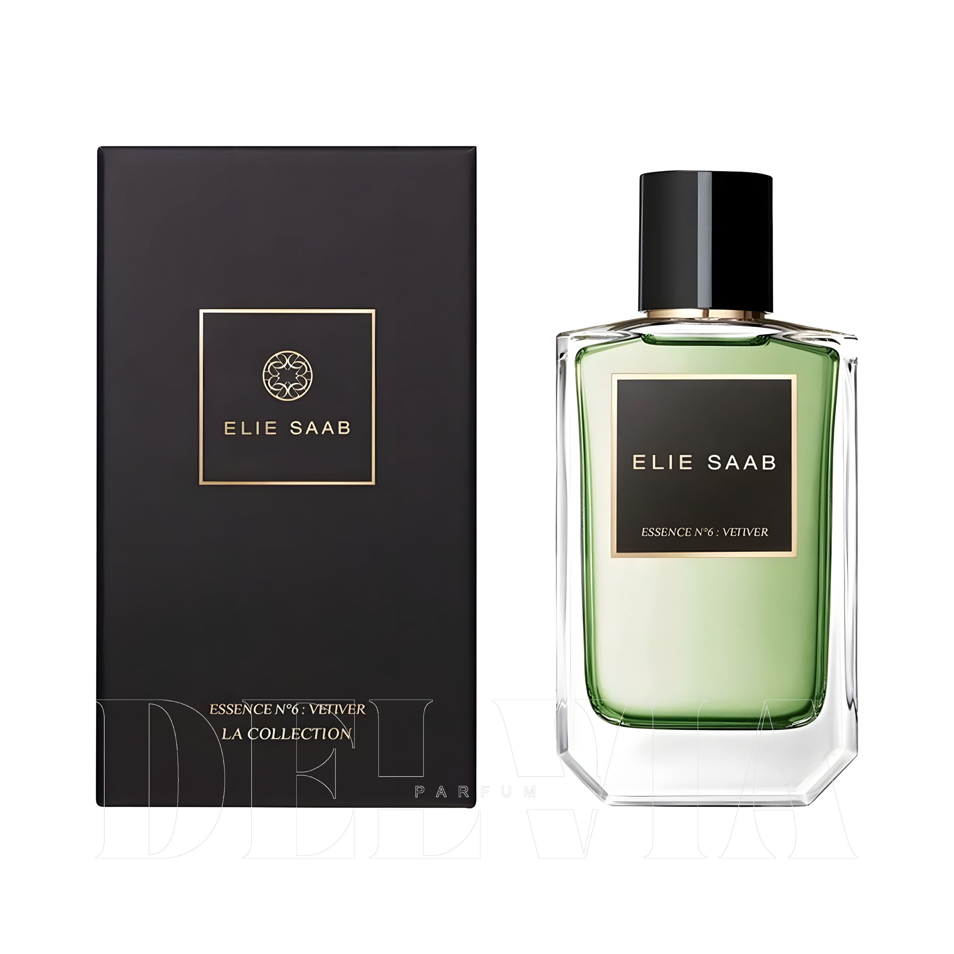 Elie Saab Essence No 6 Vetiver 3 ml dekant parfüm — kutu ve şişe görseli