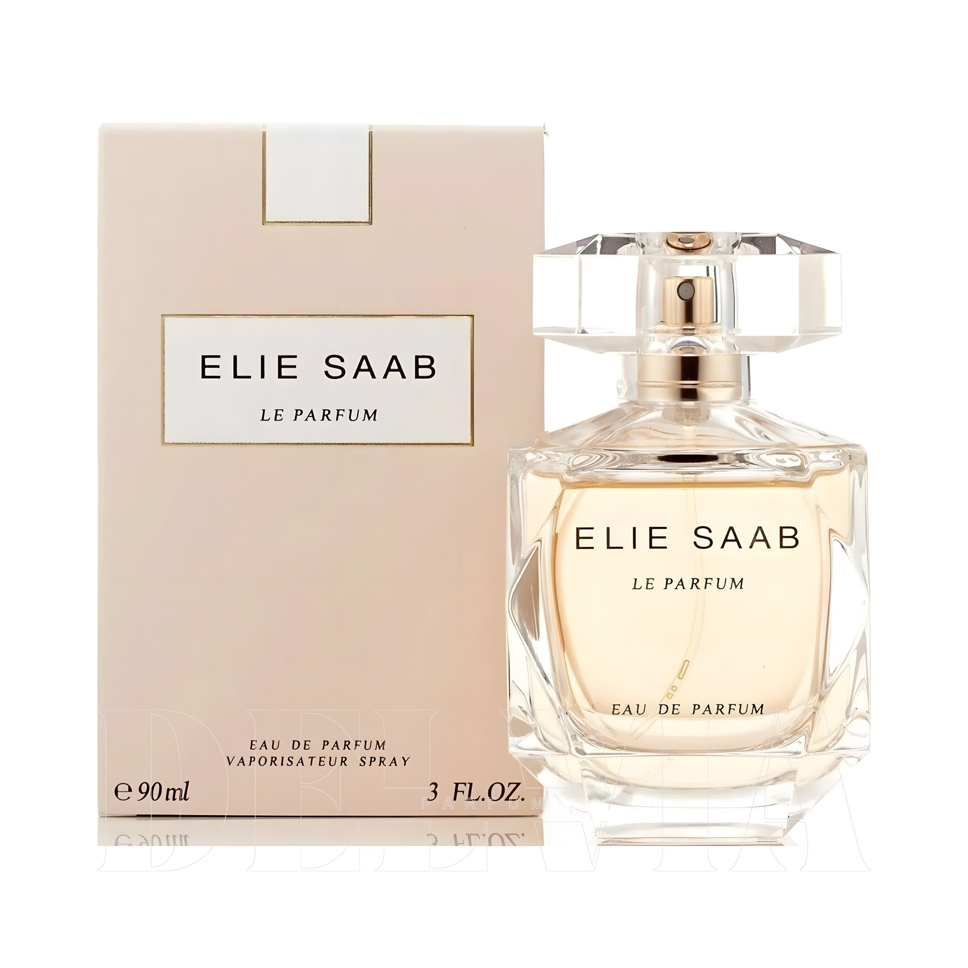 Elie Saab Le Parfum 2 ml dekant parfüm — kutu ve şişe görseli